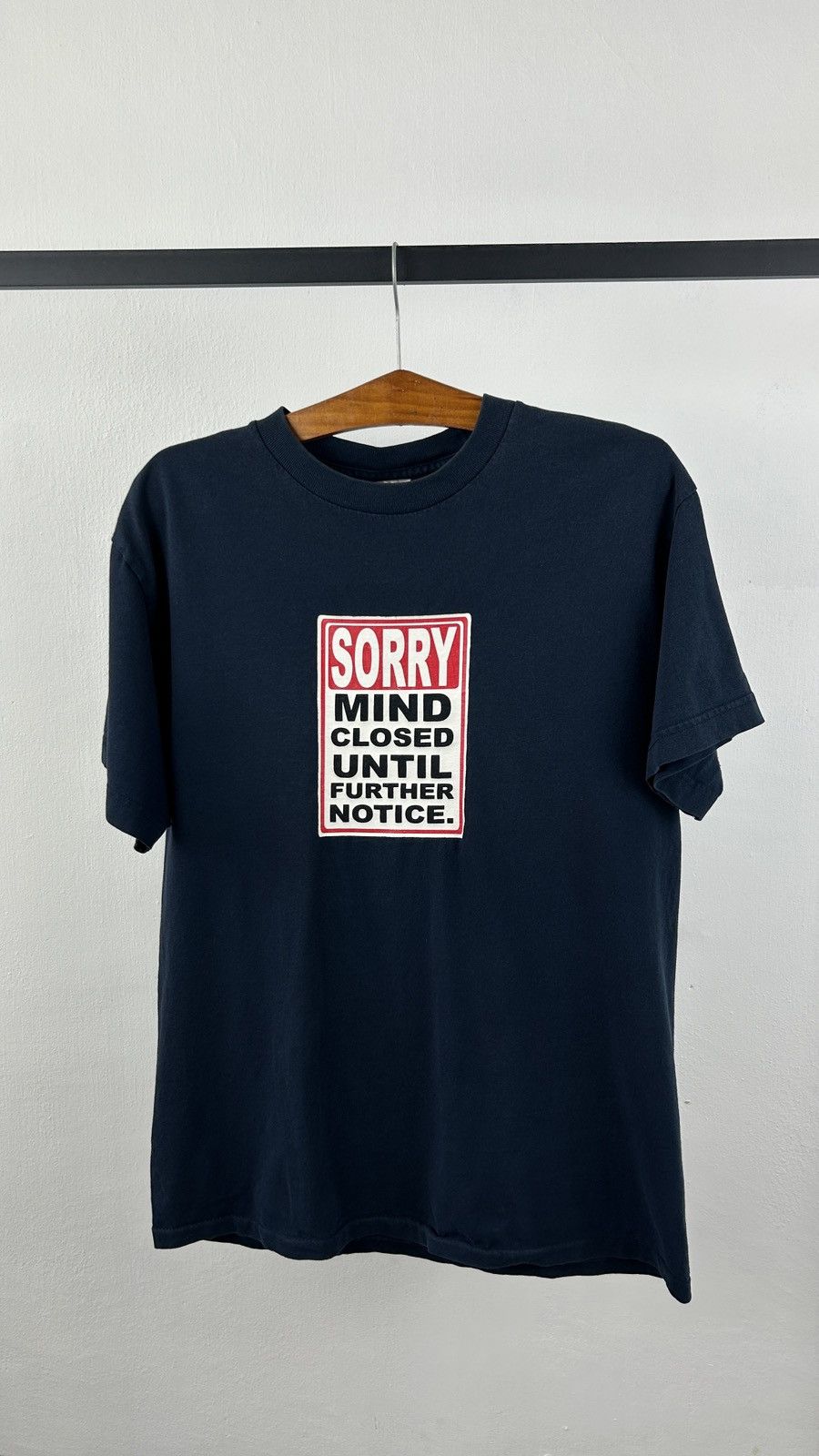 Vintage 1990s Wording Tee Size US M / EU 48-50 / 2 - 5 Thumbnail