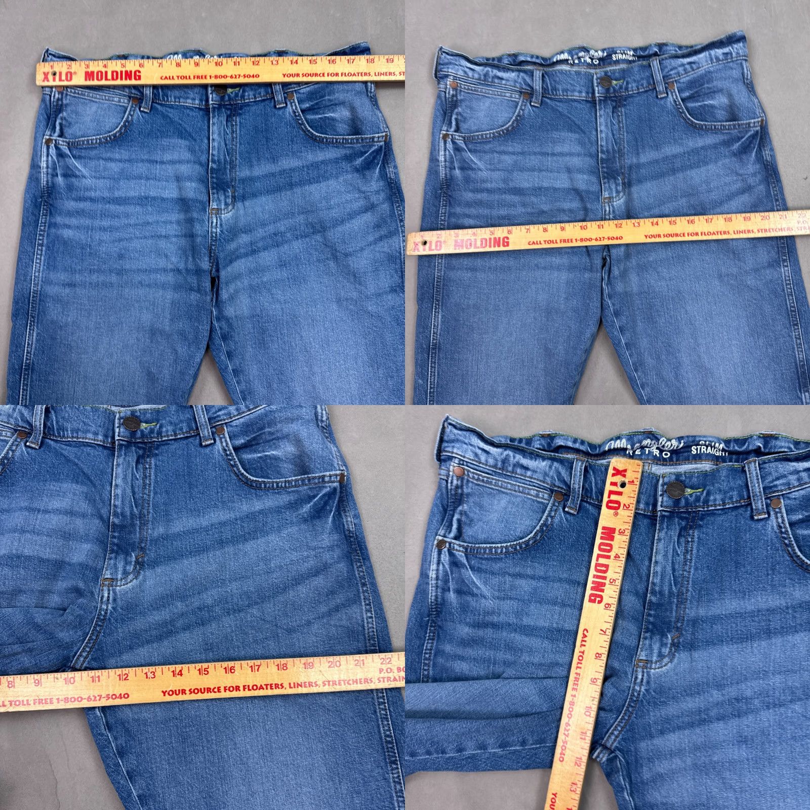 Wrangler Wrangler Jeans Mens 36x32 Blue Retro Slim Straight Western Cowboy Denim Pants Shirt? Size US 36 / EU 52 - 8 Thumbnail