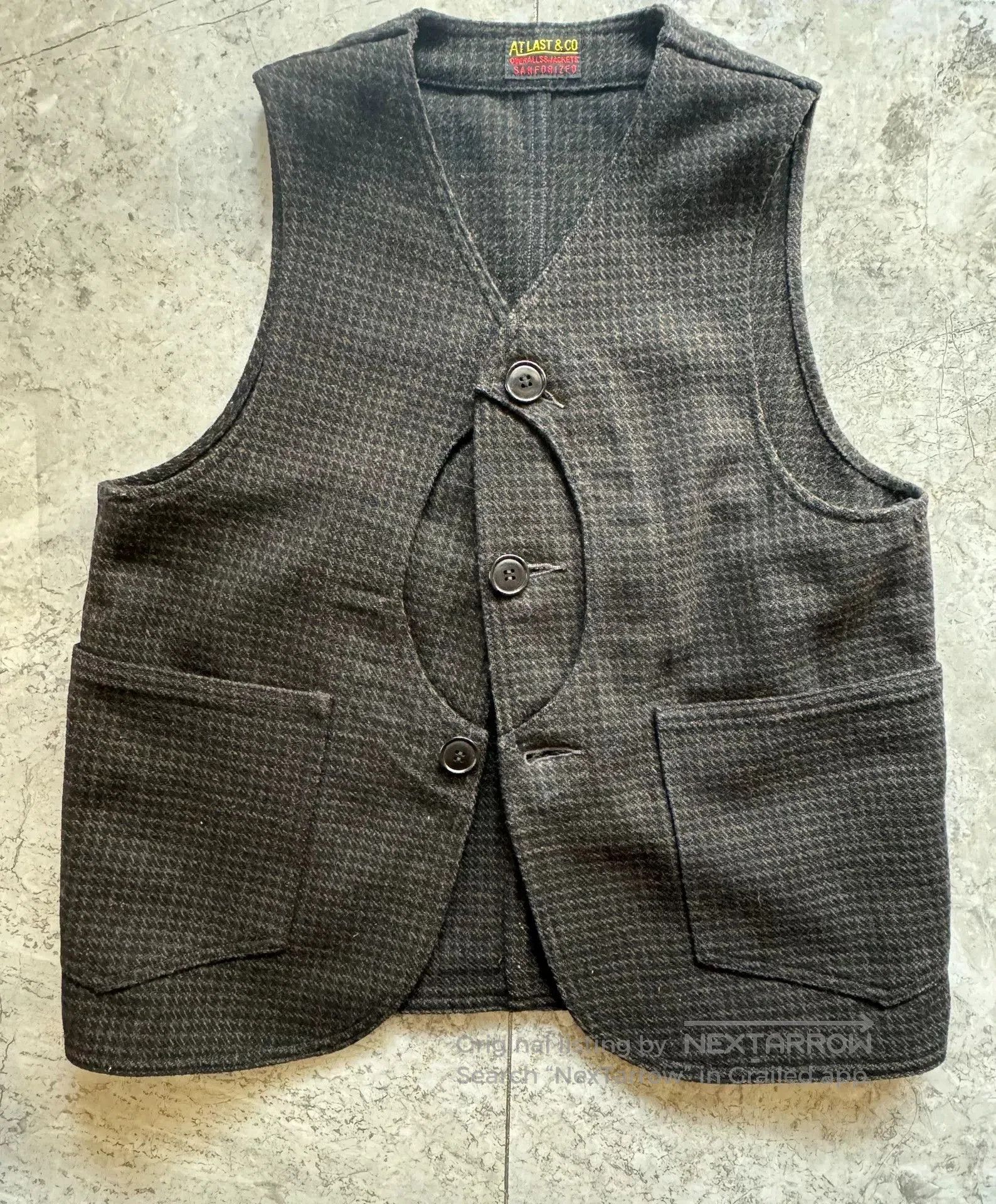 At Last & Co Timeless Houndstooth Wool Vest by Atlast&Co. Size US S / EU 44-46 / 1 - 1 Thumbnail