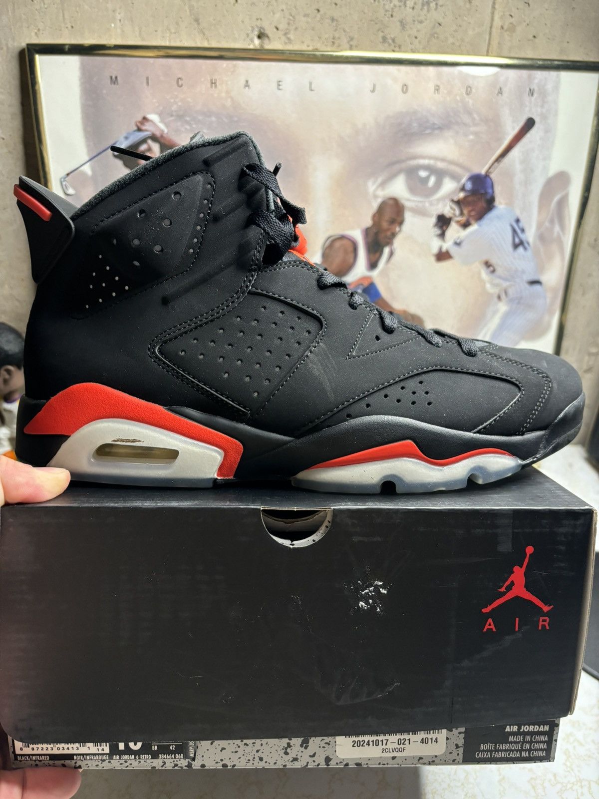 Jordan Brand Air Jordan 6 Retro 2019 Infrared 2019 Size US 10 / EU 43 - 1 Thumbnail
