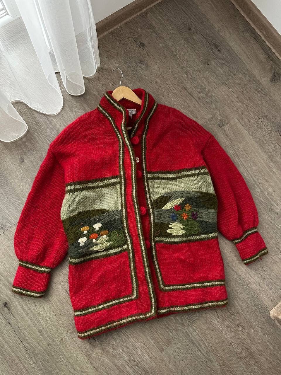 Japanese Brand × Vintage Vintage Dobsina Hand Knitted Icelandic Wool Cardigan Size US M / EU 48-50 / 2 - 4 Thumbnail