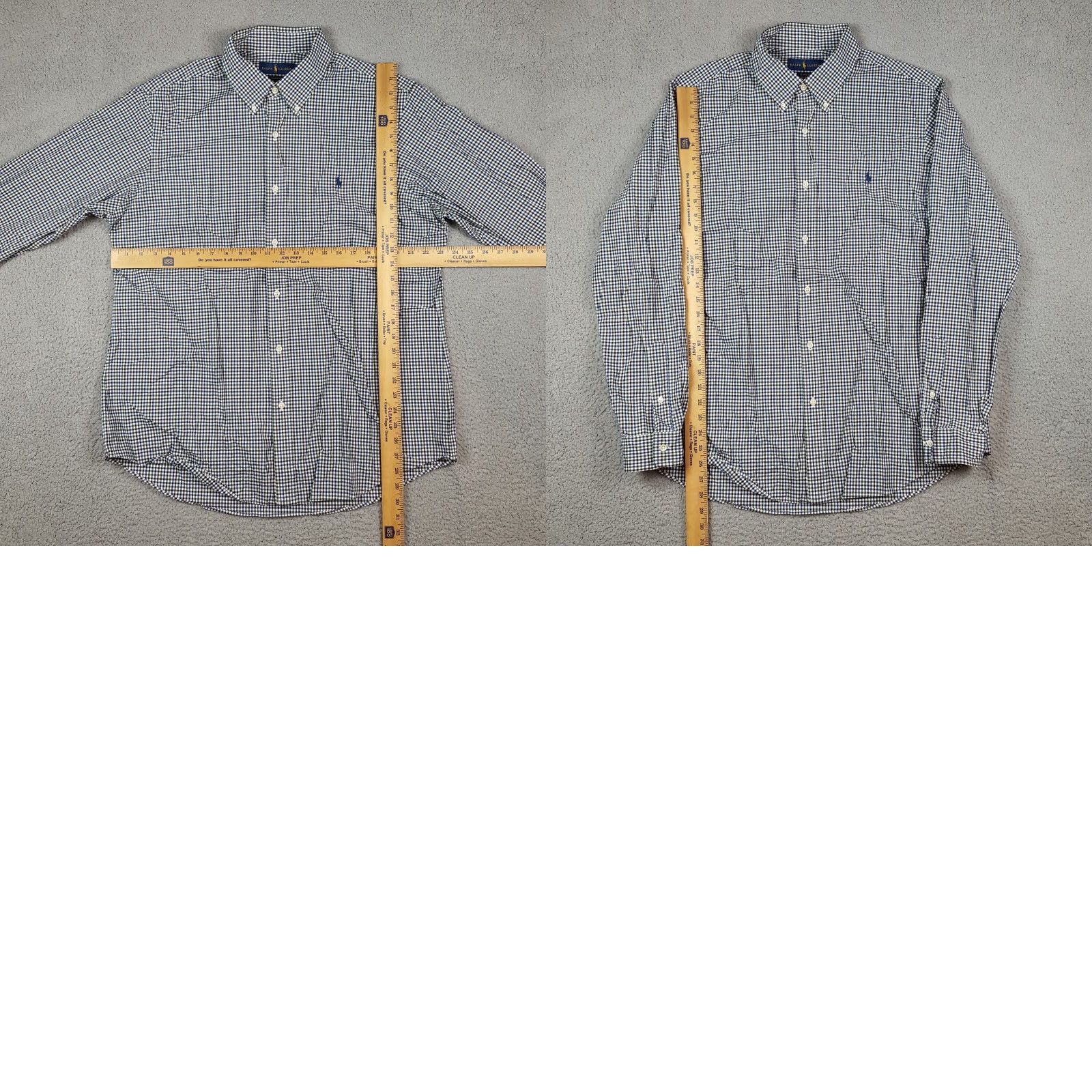 Ralph Lauren Vintage Ralph Lauren Men's XL Plaid Woven Cotton Dress Shirt - Classic Collared Button-Up, Preppy 90s Style Size 46R - 8 Thumbnail