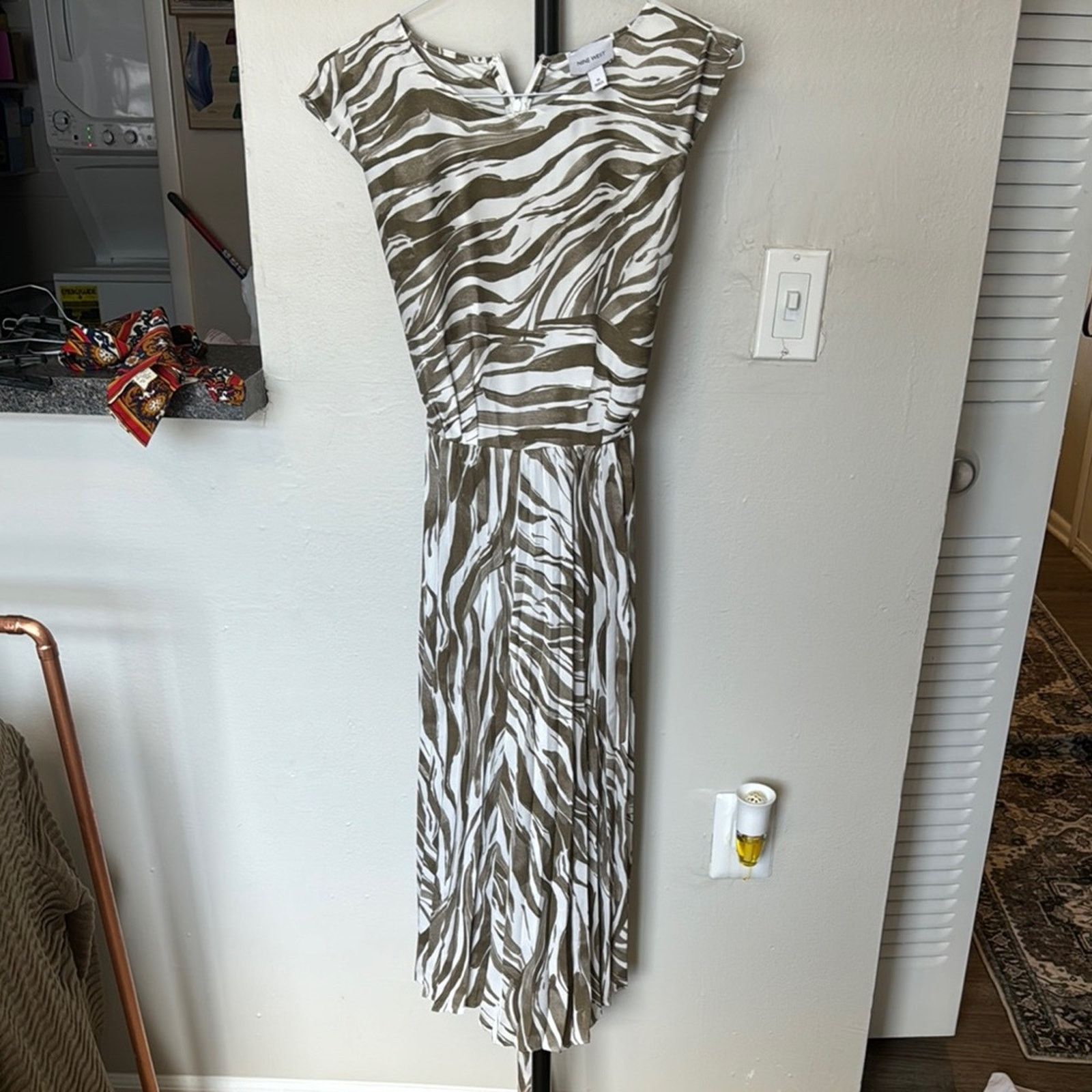 Nine West Elegant Zebra Print Dress Size M / US 6-8 / IT 42-44 - 2 Thumbnail