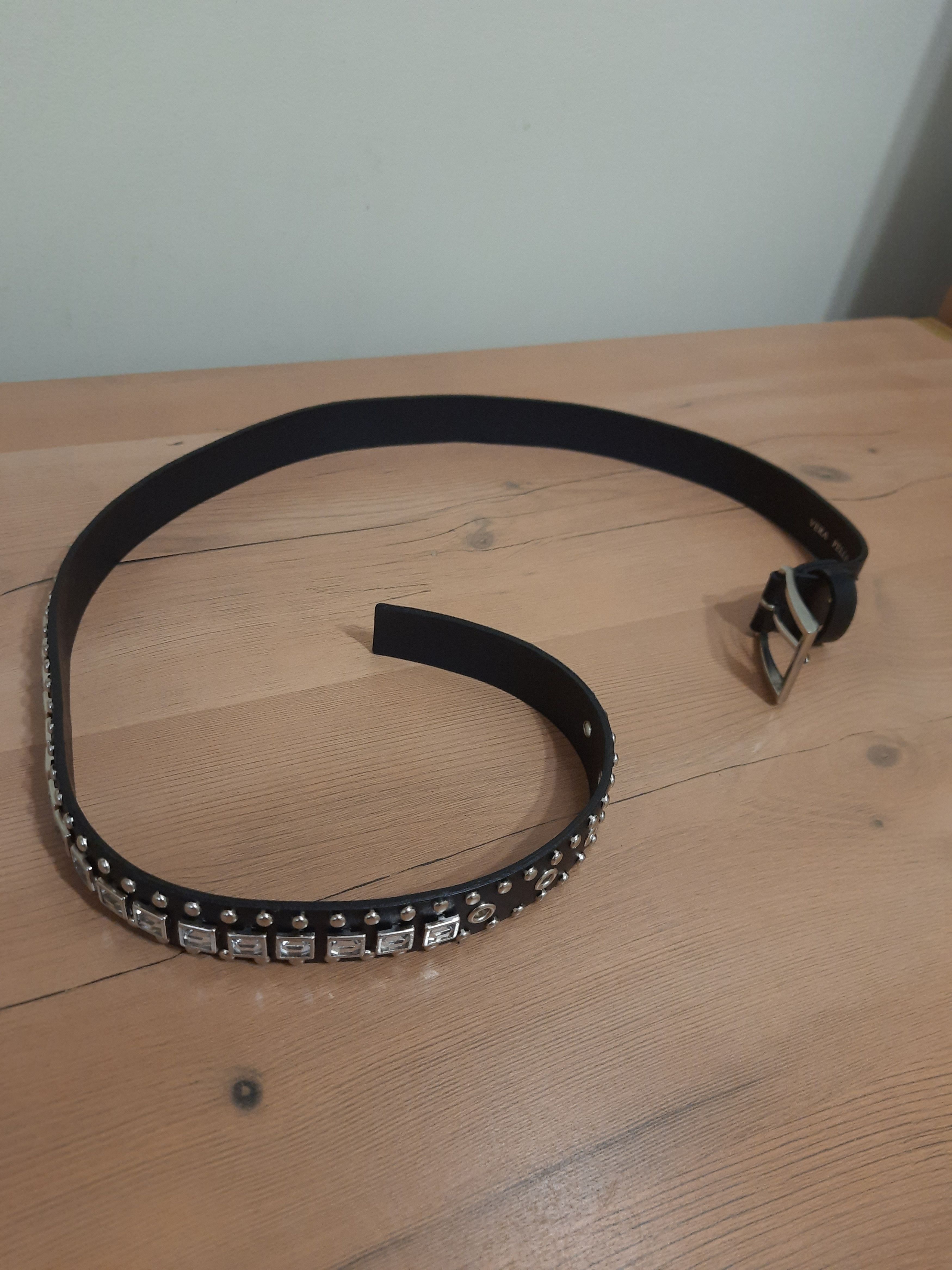 Vera Pelle Vera Pelle Y2k Leather Belt with Studs Straps Size ONE SIZE - 6 Thumbnail