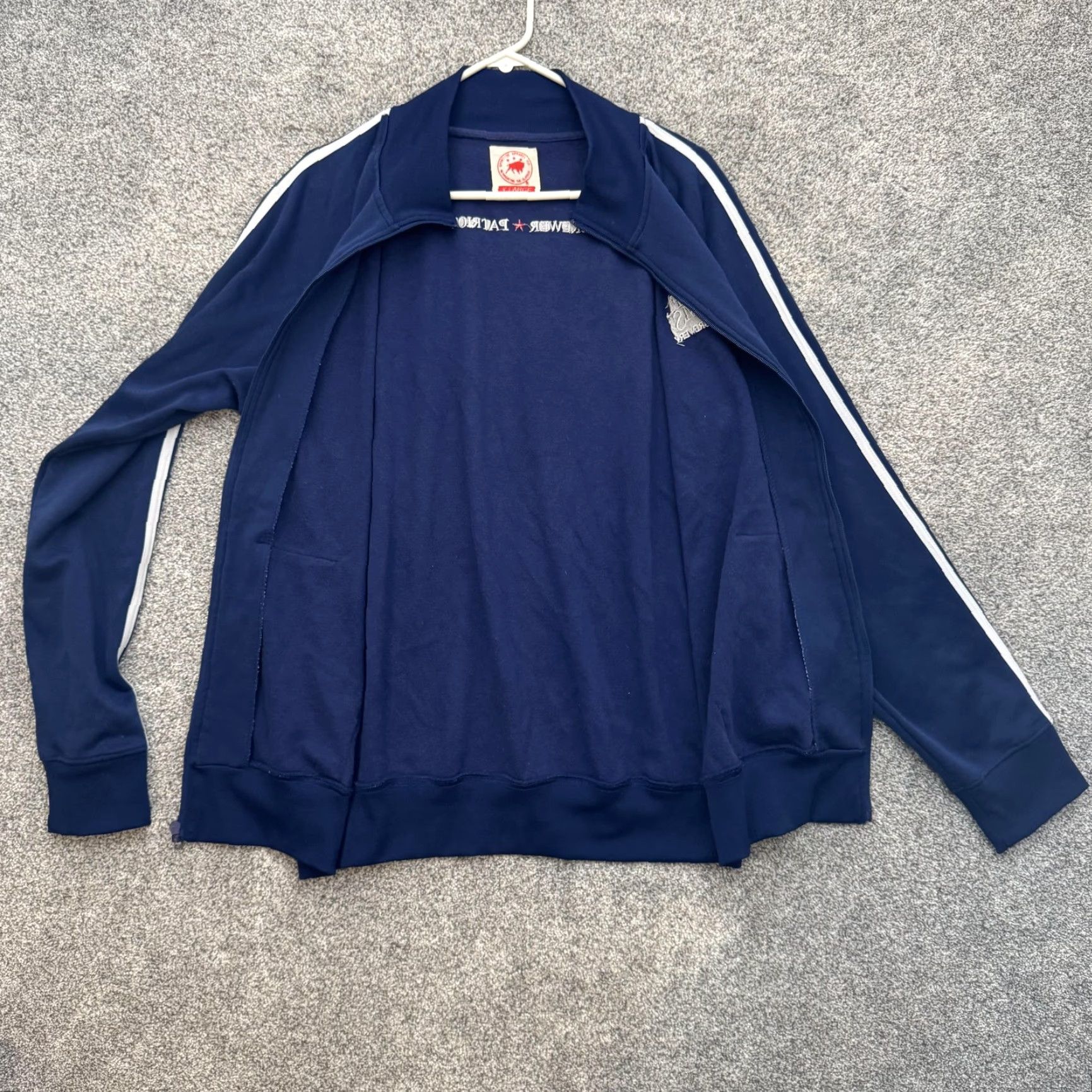 Vintage VINTAGE Samuel Adams Boston Brewery Jacket Mens XL Navy Blue Track Full Zip Beer Promo Size US XL / EU 56 / 4 - 6 Thumbnail