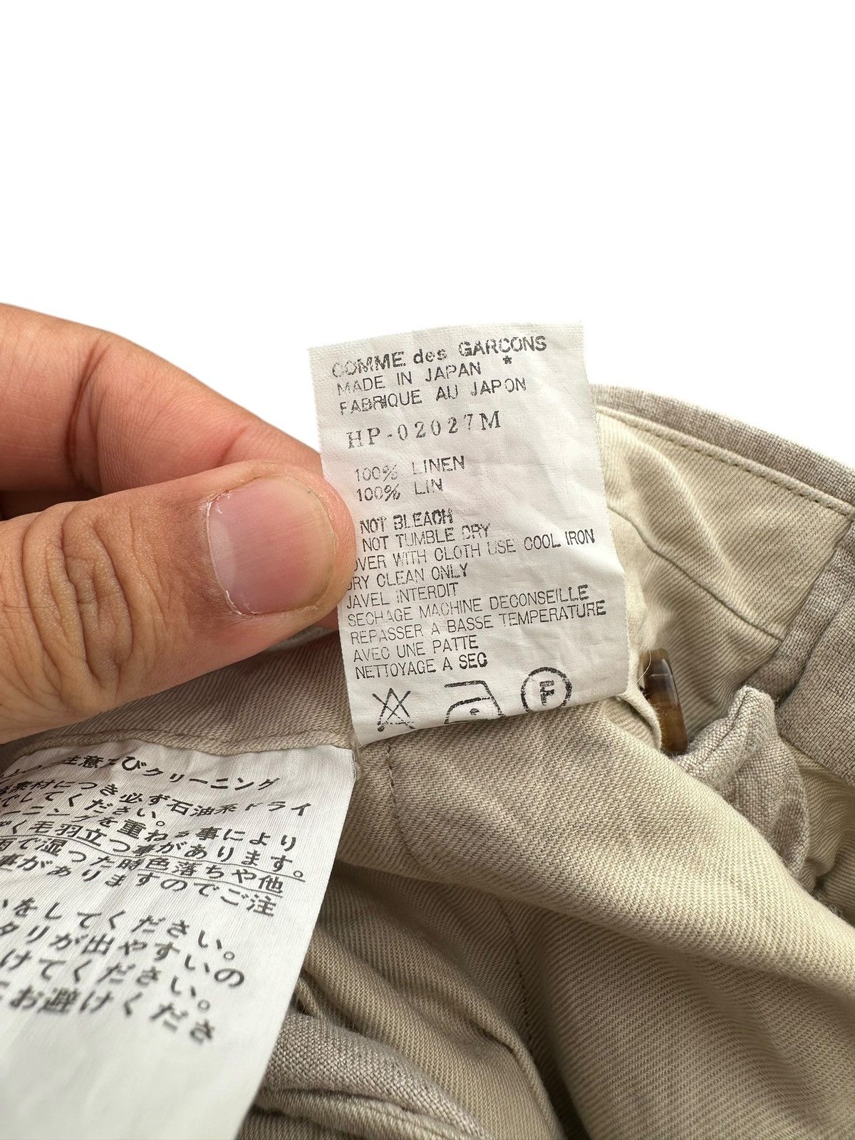 Comme des Garcons Homme Vintage Comme Des Garcons AD 1995 Linen Pant Size US 30 / EU 46 - 6 Thumbnail