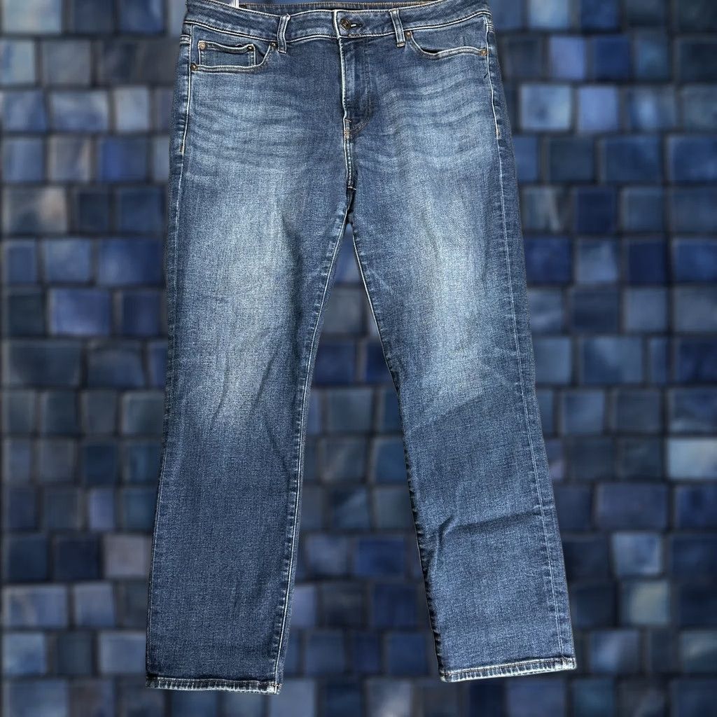 Express Express Jeans Mens Slim Fit 34 Cotton Stretch 5-Pocket Design Medium Wash Denim Shirt Size US 34 / EU 50 - 1 Thumbnail