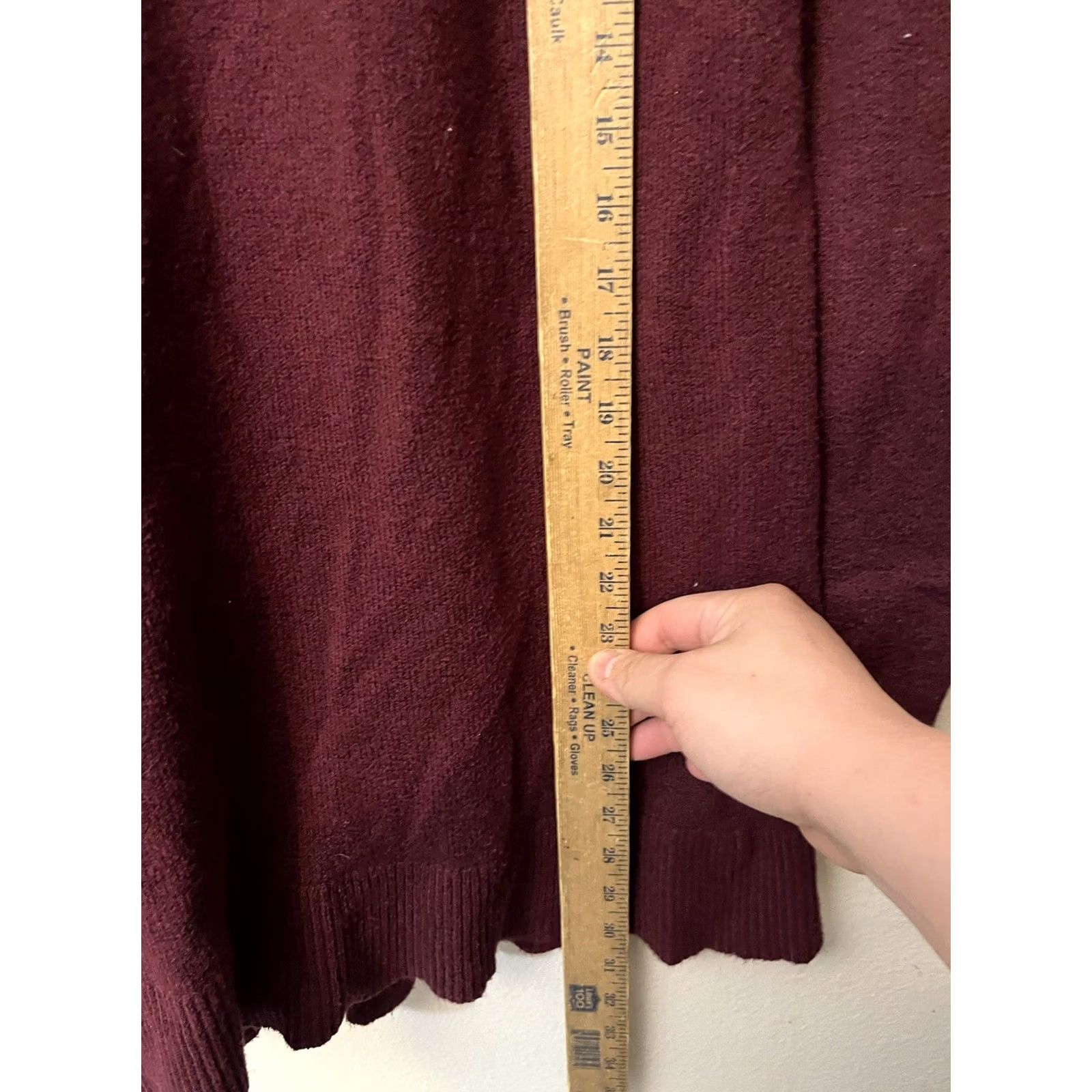 Ann Taylor LOFT Cardigan Sweater Open Front Long Slv. sz Small Red Knit Cotton Blend Women's Cardigan Loft Sweater Size S / US 4 / IT 40 - 4 Thumbnail