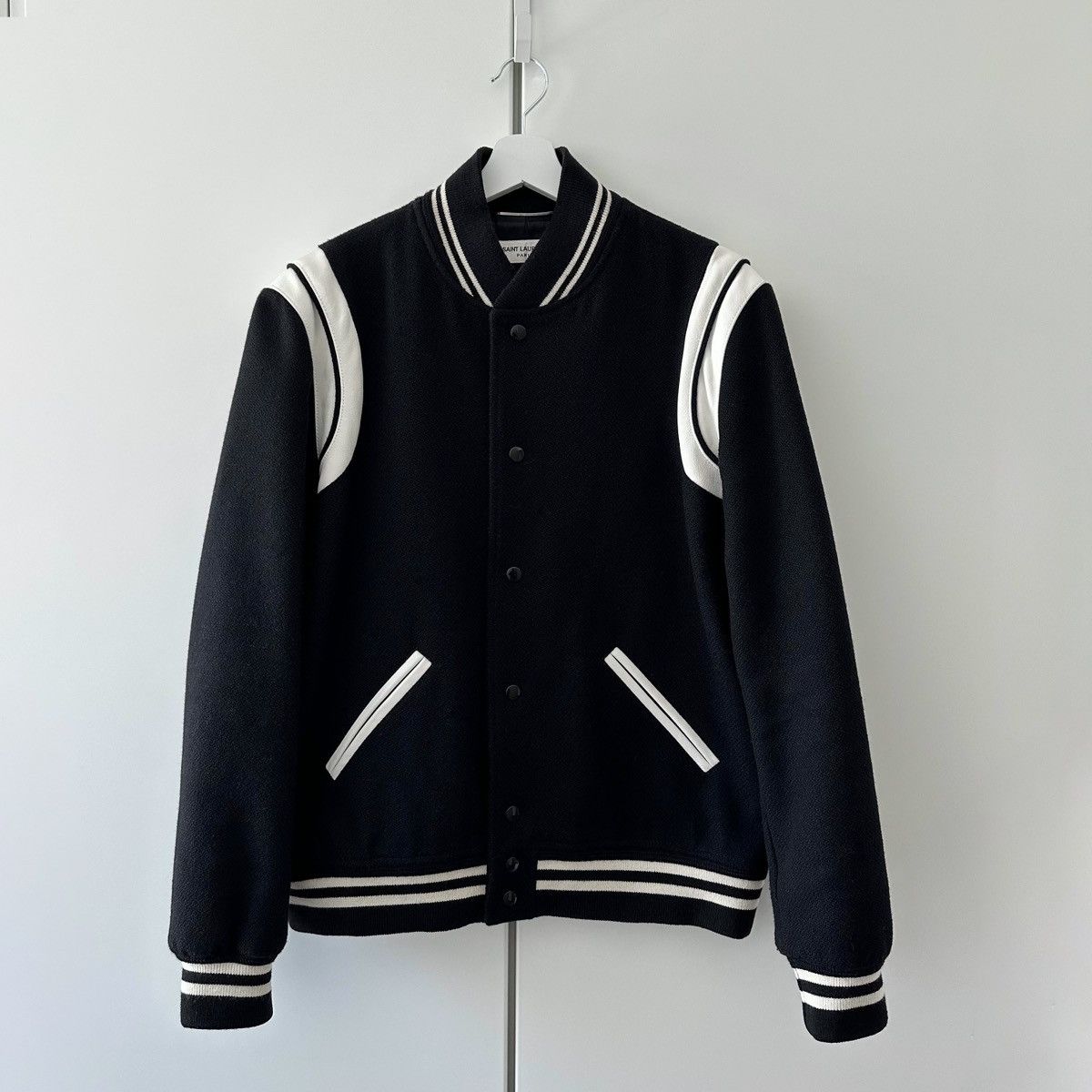 Saint Laurent Paris SAINT LAURENT SLP YSL TEDDY VARSITY BOMBER JACKET SIZE 52 Size US L / EU 52-54 / 3 - 1 Thumbnail