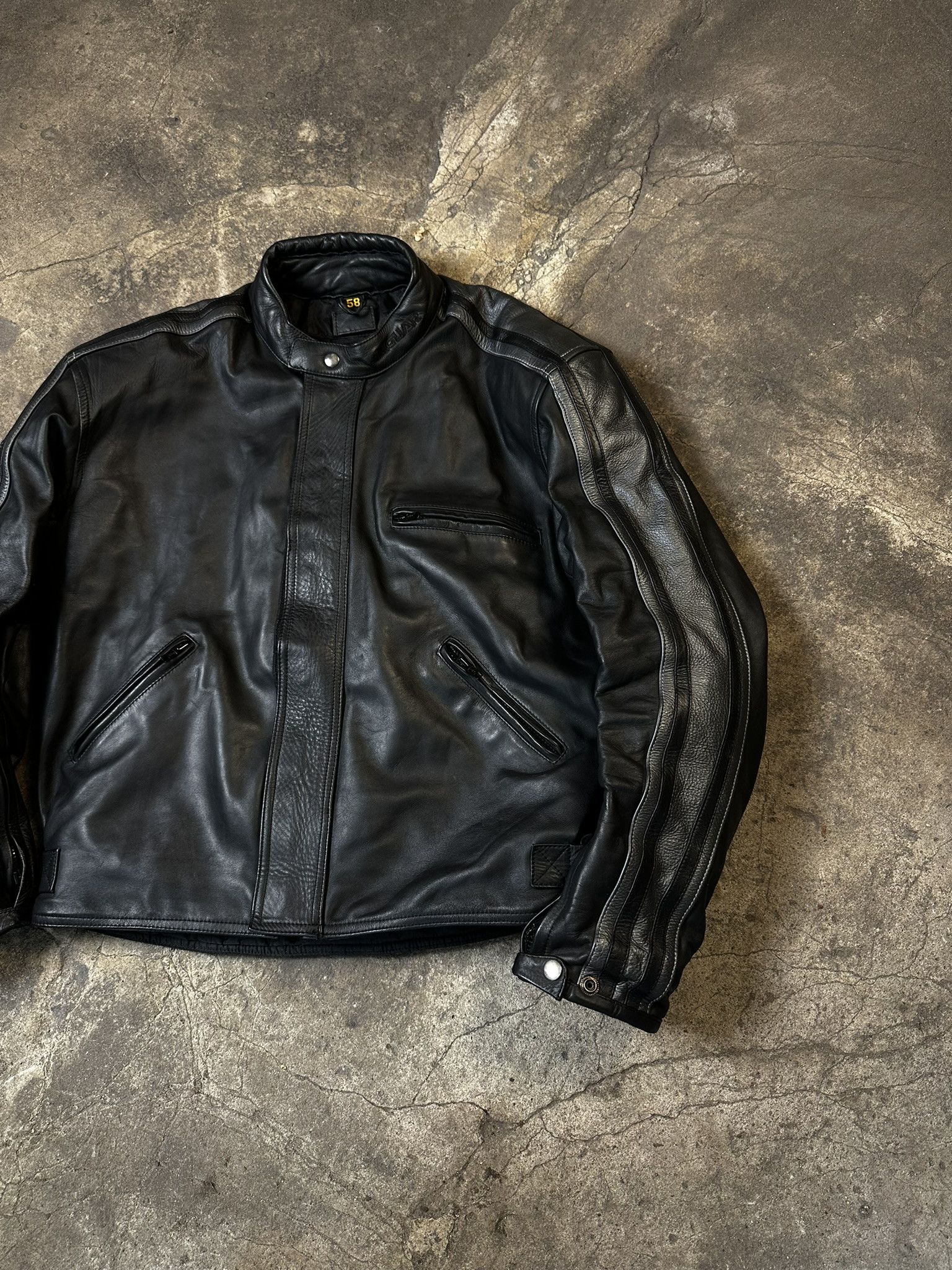 Genuine Leather Vintage Jaguar Biker Leather Moto Boxy Jacket Size US L / EU 52-54 / 3 - 3 Thumbnail
