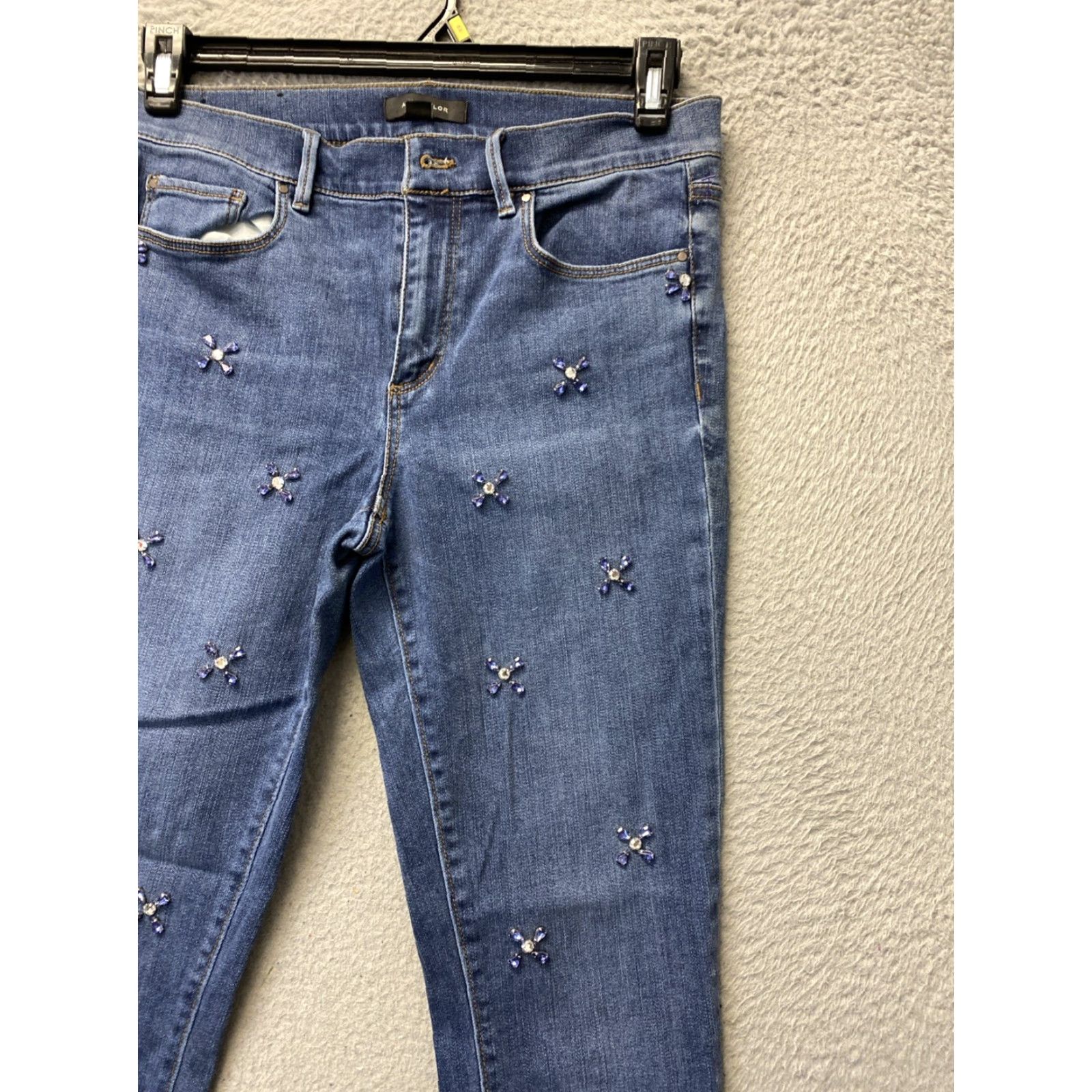 Ann Taylor ANN TAYLOR High Waist Skinny Jeans Size 6 (27X27) Blue Medium Wash Womens Size 27" / US 4 / IT 40 - 4 Thumbnail