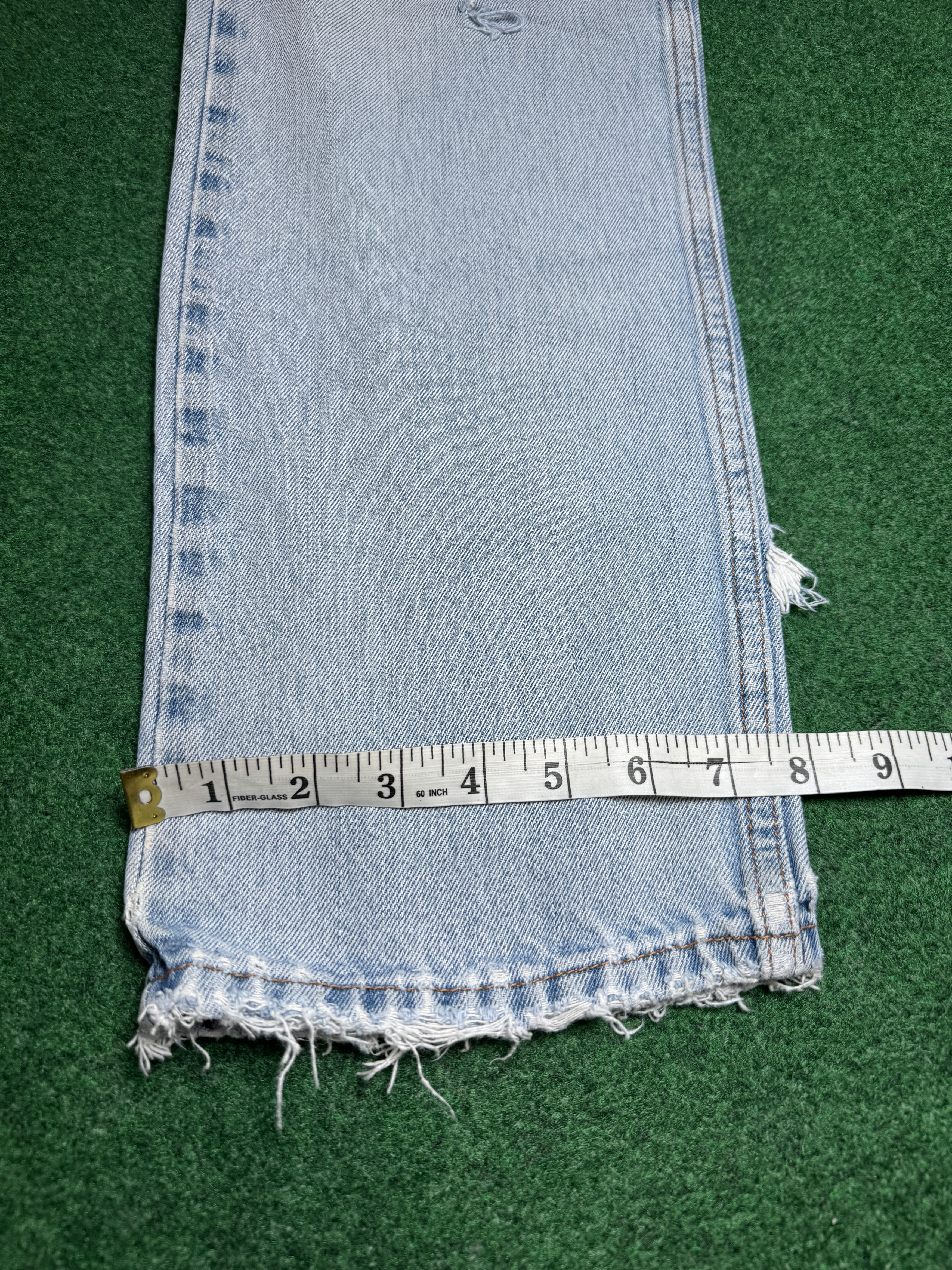 Levi's Levi’’s 505 Y2K Distressed Straight Leg Light Wash Jeans Size US 31 - 5 Thumbnail