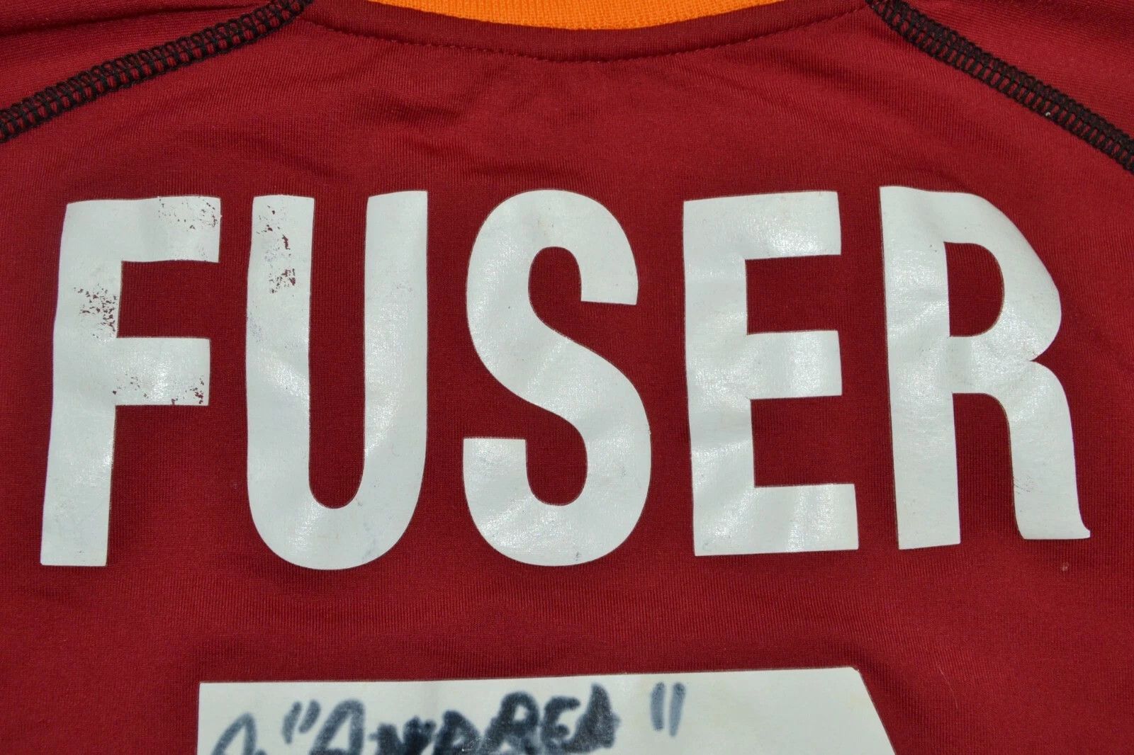Kappa AS ROMA SIGNED 2001/2002 HOME FOOTBALL SHIRT FUSER 7 Size US XXL / EU 58 / 5 - 6 Thumbnail