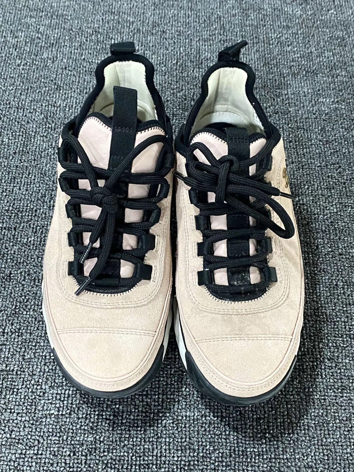 Chanel Chanel 98 new nude pink metal logo sneakers 37 Size US 6.5 / IT 36.5 - 2 Thumbnail