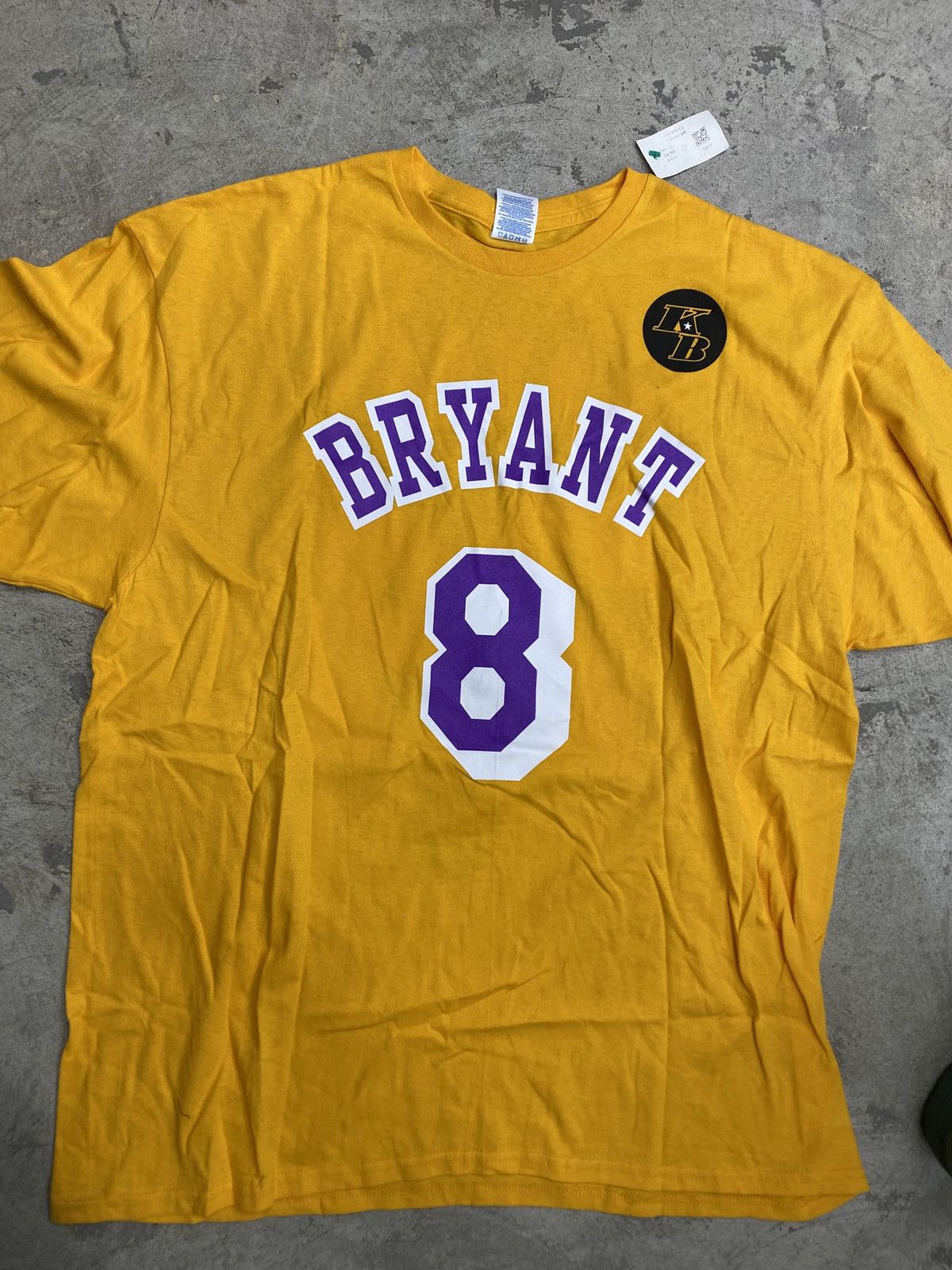 NBA RARE Promo Los Angeles Lakers Kobe Bryant 8 24 Tee Shirt Size US XL / EU 56 / 4 - 1 Thumbnail