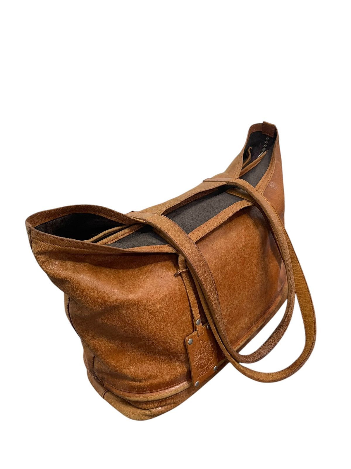 Genuine Leather Full Leather Patina Zeha Tote Shoulder Bag 1🟩7 Size ONE SIZE - 6 Thumbnail