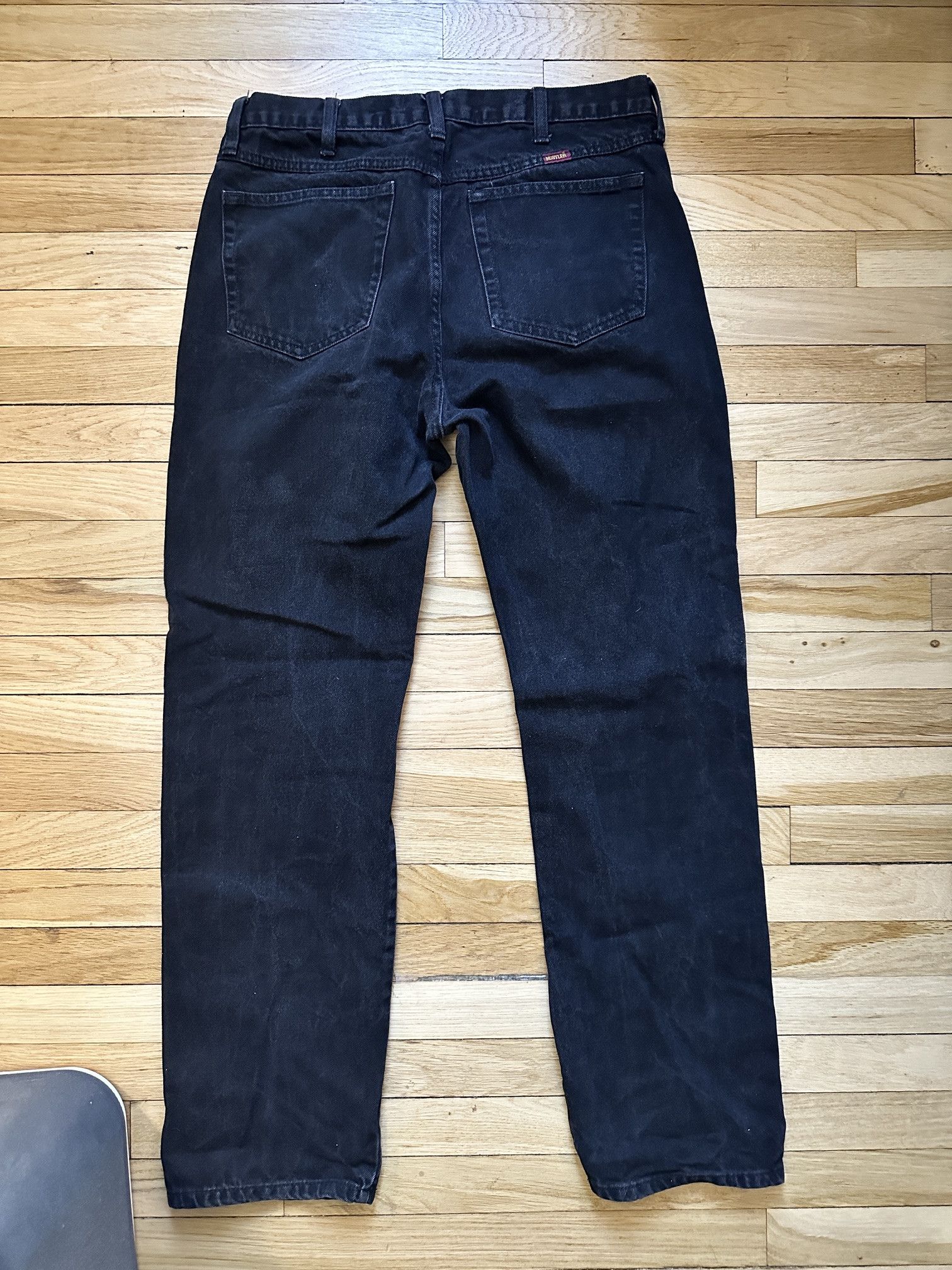Rustler RUSTLER BLACK STRAIGHT LEG JEANS IN Size Measured 34X31 Size US 34 / EU 50 - 5 Thumbnail