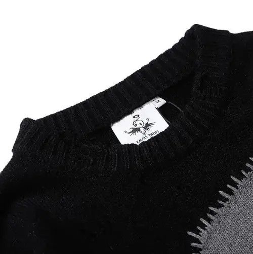 Japanese Brand × Vintage New style graffiti hip hop hole oversize sweater Size US L / EU 52-54 / 3 - 3 Thumbnail