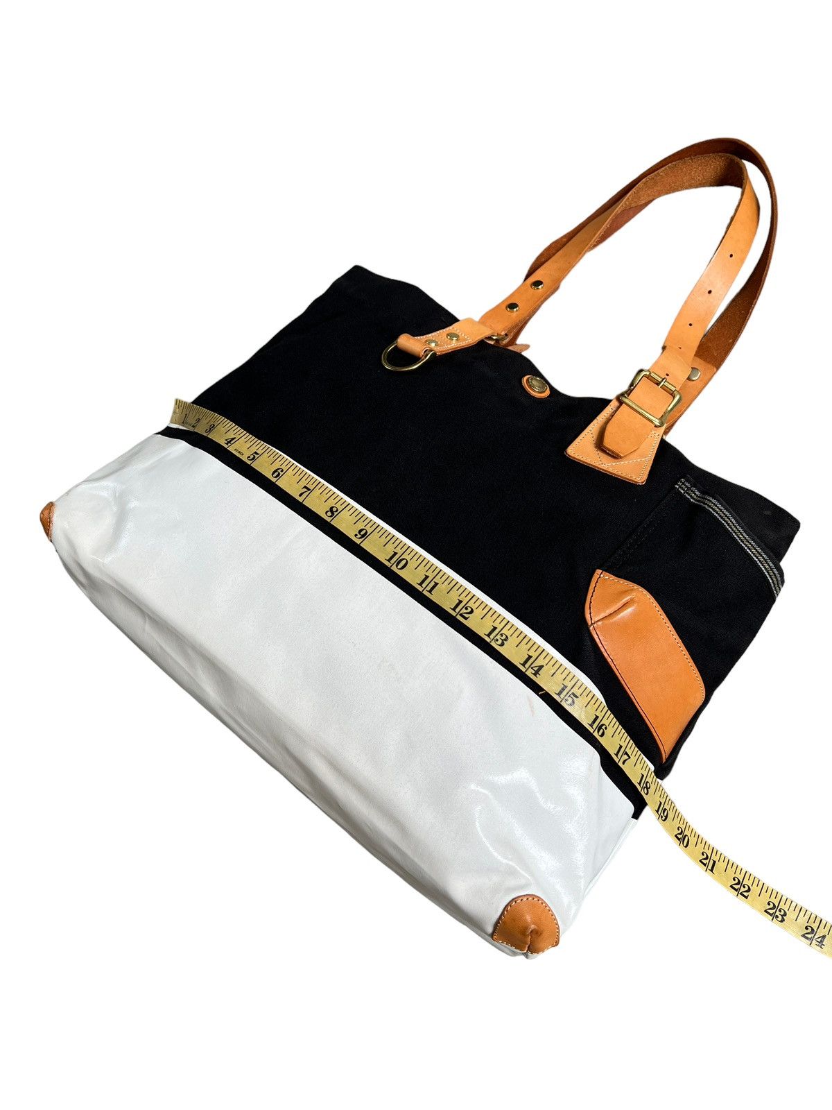 Japanese Brand × MasterPiece × Porter Masterpiece 🇯🇵 Master Tex Canvas Zipper Tote/ Hand Carry Bag Size ONE SIZE - 10 Thumbnail