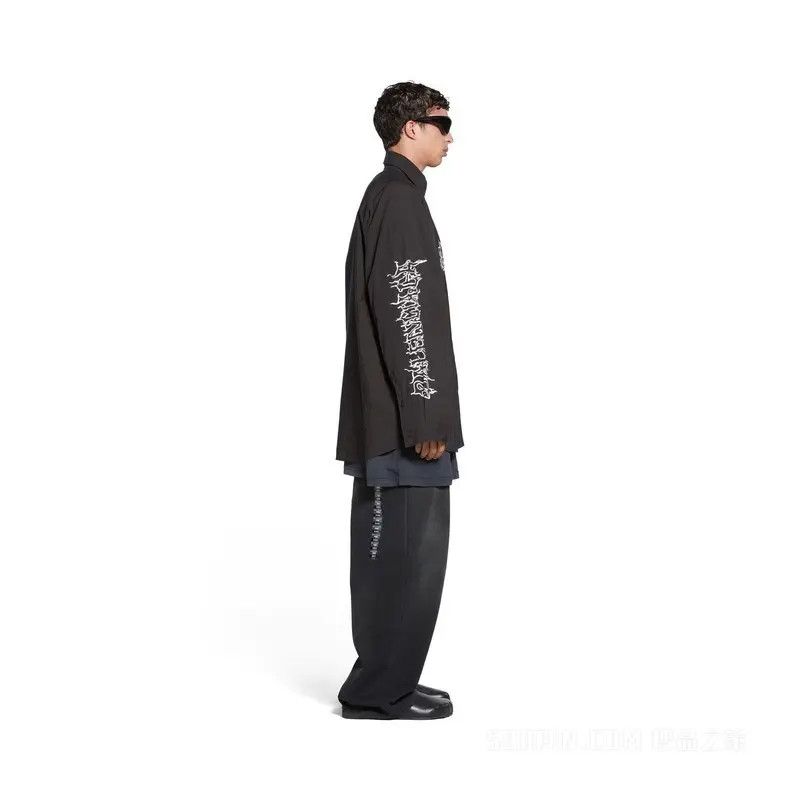 Balenciaga o1la1rc1a0226 DIY Metal Outline Engineered Shirt Oversized Size US S / EU 44-46 / 1 - 4 Thumbnail
