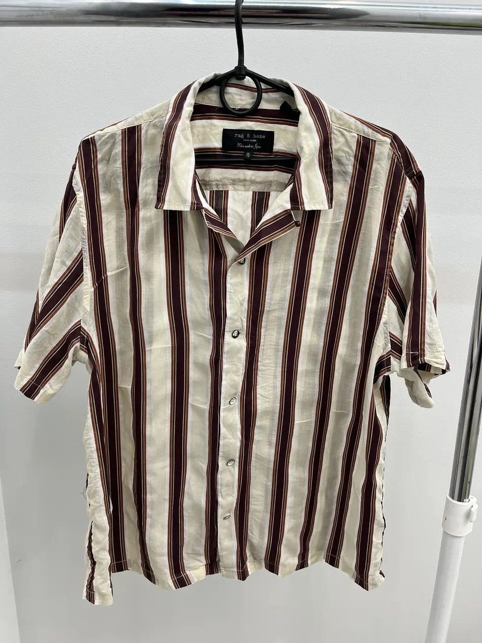 Rag & Bone Rag & Bone Fabric Made in Japan Lyocell Button Up Shirt Size US XL / EU 56 / 4 - 1 Thumbnail