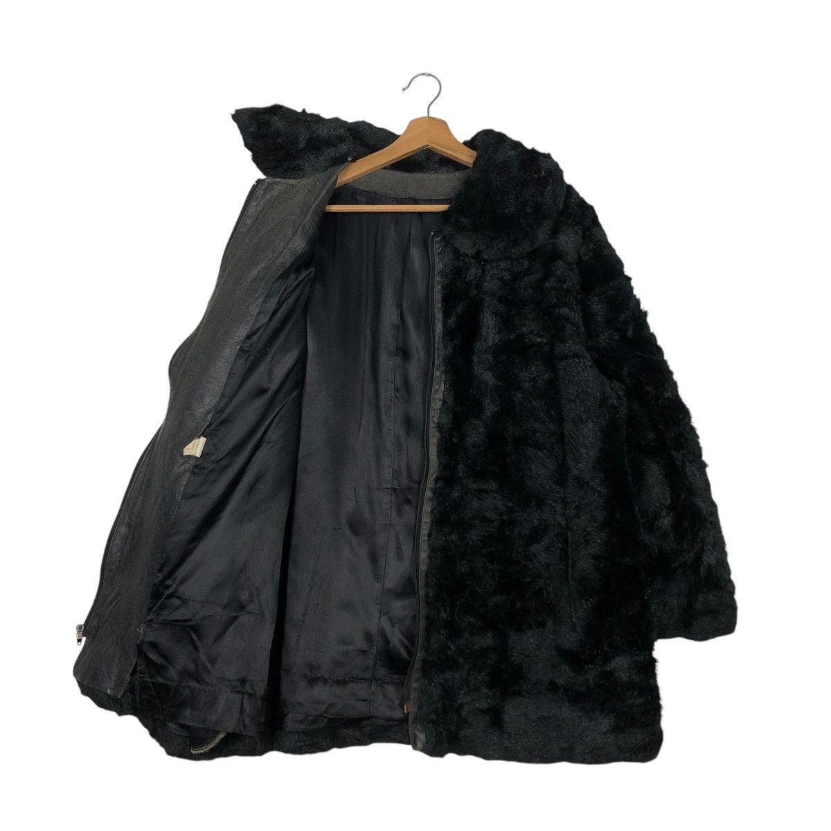 Japanese Brand 🔥VINTAGE GENUINE LEATHER JACKET MINK FUR BLANKET UNBRANDED Size US M / EU 48-50 / 2 - 13 Thumbnail