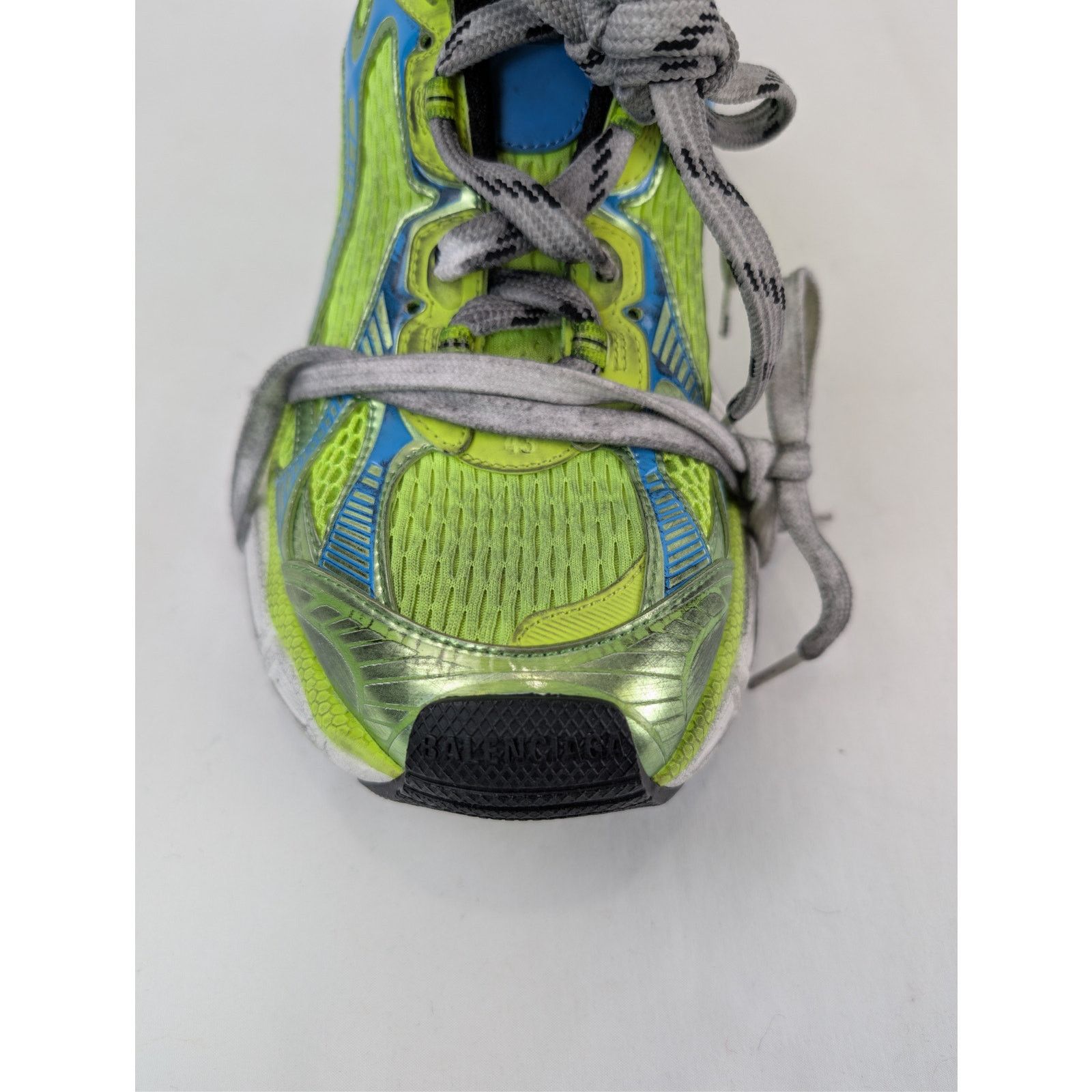 Balenciaga o1rshd1 3XL Low-Top Sneakers in Fluo Yellow / Blue Size US 10 / EU 43 - 16 Thumbnail