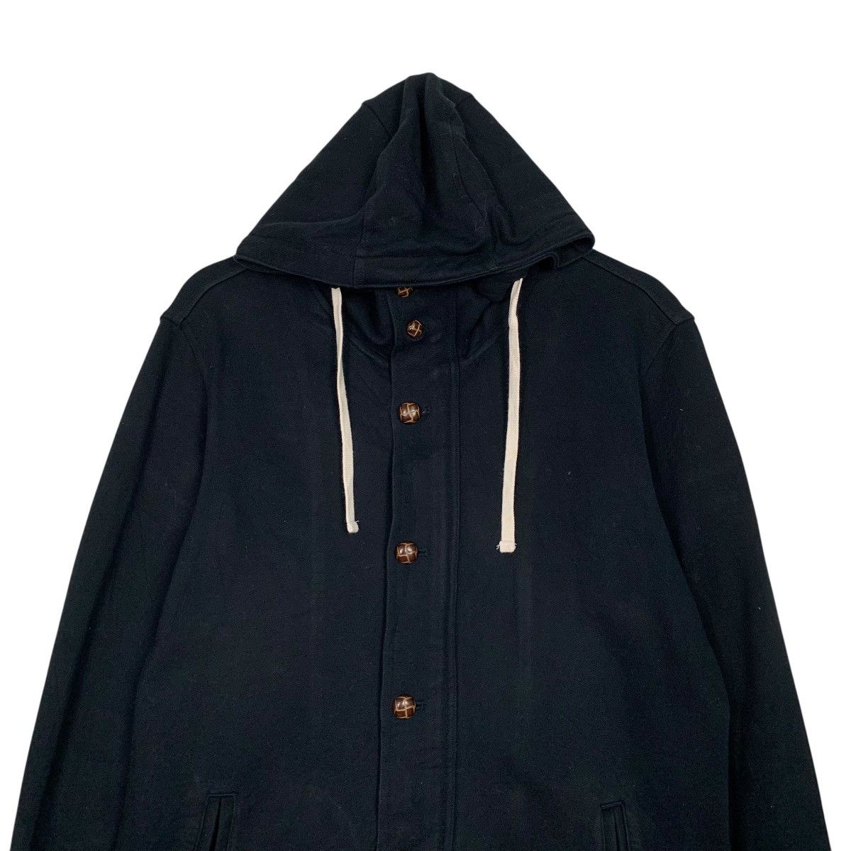 Beams Japan Beams Japan Hooded Black Jacket Size US M / EU 48-50 / 2 - 2 Thumbnail