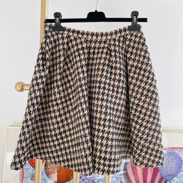 Dior Dior Thousand-bird checkered skirt Size 25" / US 0 / IT 36 - 2 Thumbnail
