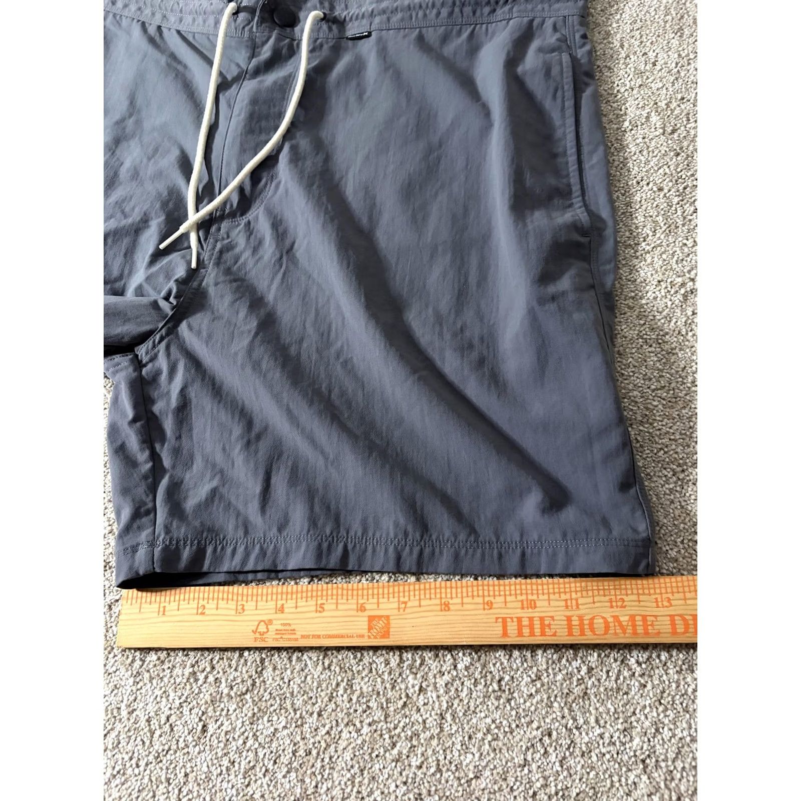 Hurley Hurley Mens Board Shorts 40 Gray Quick Dry Dri-Fit Above-the-Knee Swim Trunks with Drawstring Pockets Atlantic Surf Beach Size US 40 / EU 56 - 3 Thumbnail