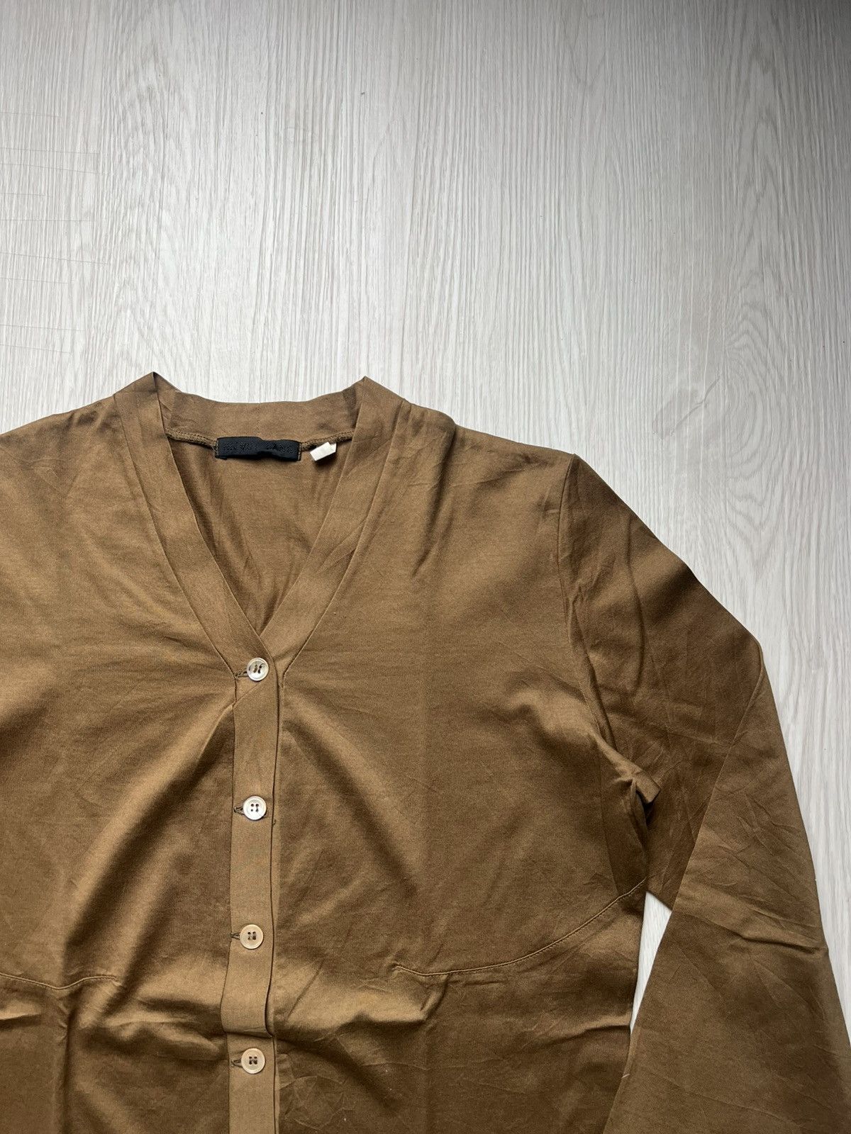 Helmut Lang Vintage Helmut Lang Brown Cardigan Size US M / EU 48-50 / 2 - 3 Thumbnail