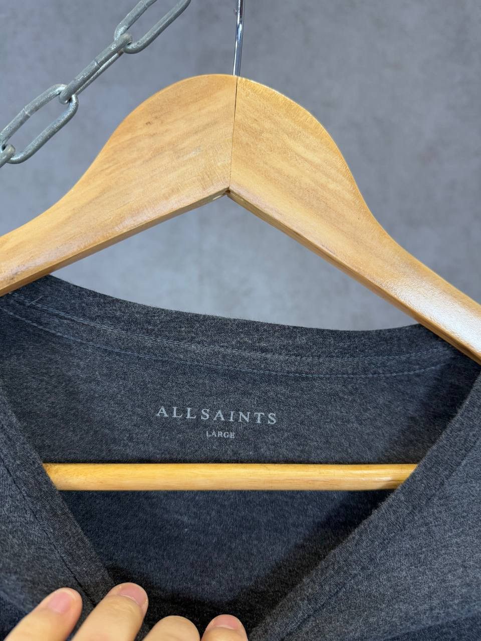 Allsaints × Designer Allsaints designer logo longsleeve Size US L / EU 52-54 / 3 - 4 Thumbnail