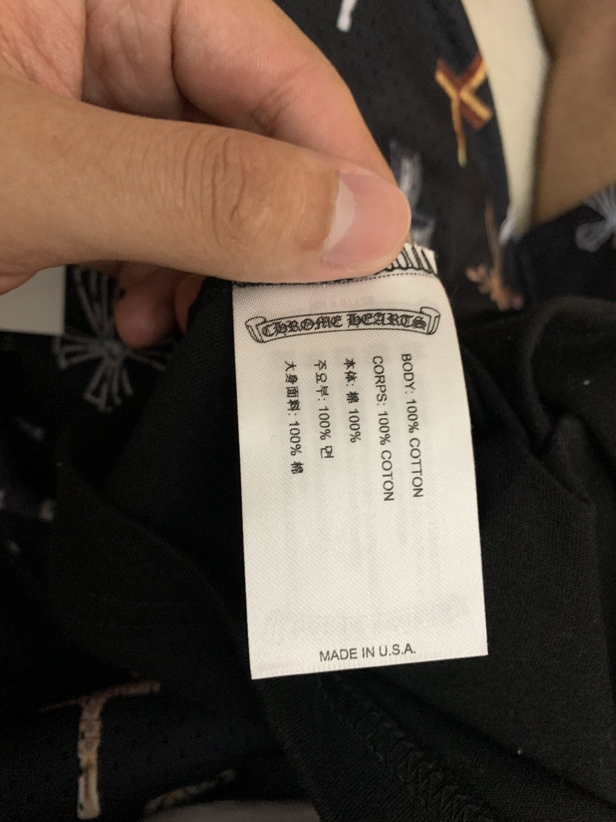 Chrome Hearts Chrome hearts Scroll logo pocket crew shirt Size US M / EU 48-50 / 2 - 3 Thumbnail