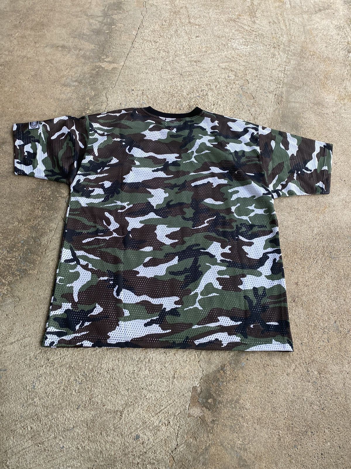 Southpole × Vintage Vintage 90’s Y2K Southpole Baggy Mesh Camo Shirt Size US XL / EU 56 / 4 - 7 Thumbnail