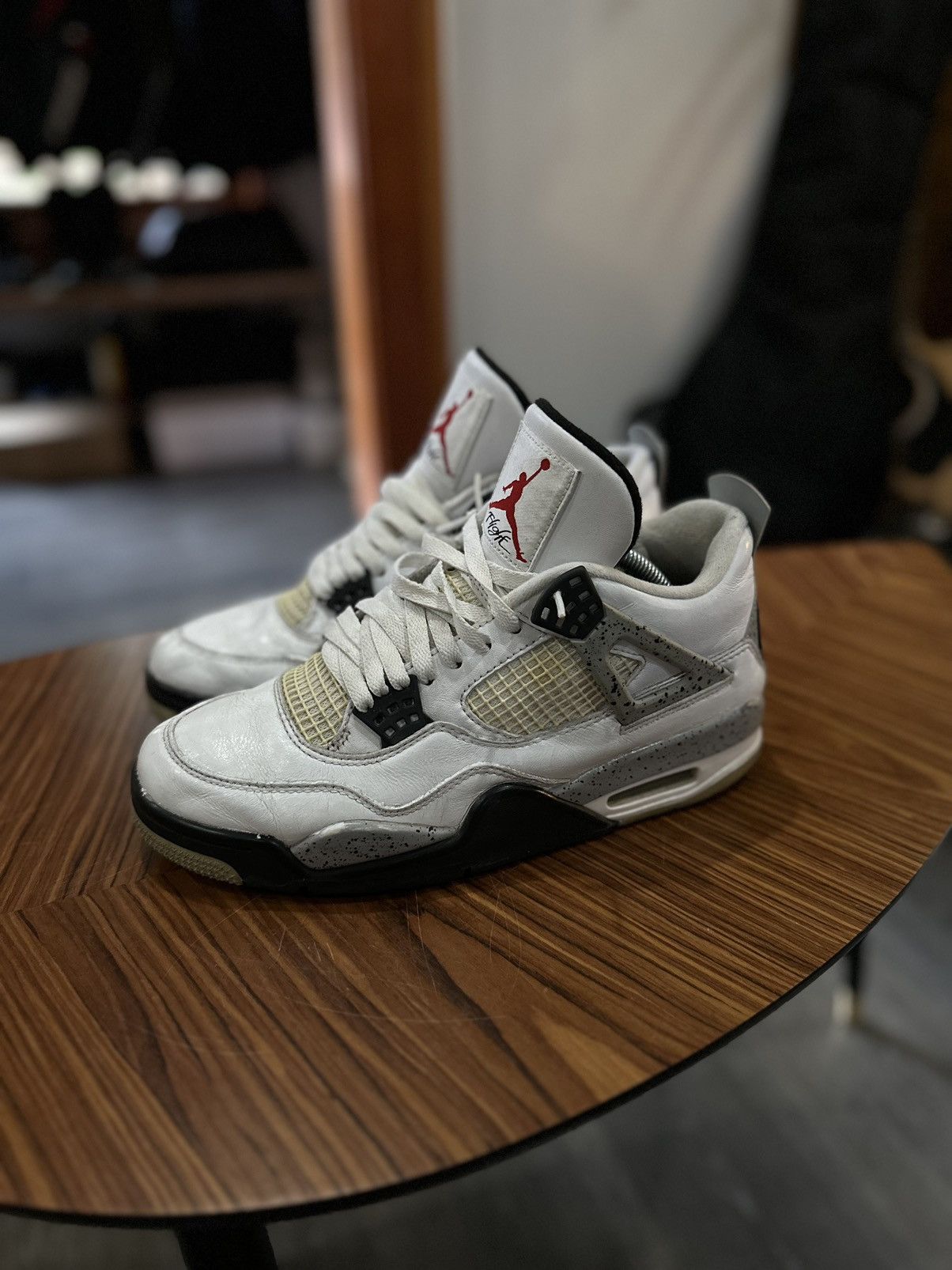 Jordan Brand × Nike 2016 Nike White Cement 4s Size US 9 / EU 42 - 1 Thumbnail