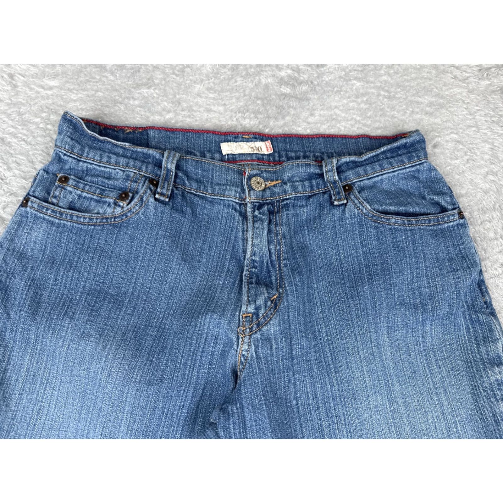 Levi's Levi's 550 Jeans Women's 10 Short Blue Bootcut Mid Rise Denim 28x28 Cotton Spandex Relaxed Jeans Size 32" / US 10 / IT 46 - 4 Thumbnail