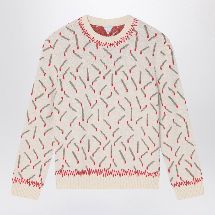 Bottega Veneta o1d2blof0825 Jacquard Sweater in Multicolor Size US M / EU 48-50 / 2 - 1 Thumbnail