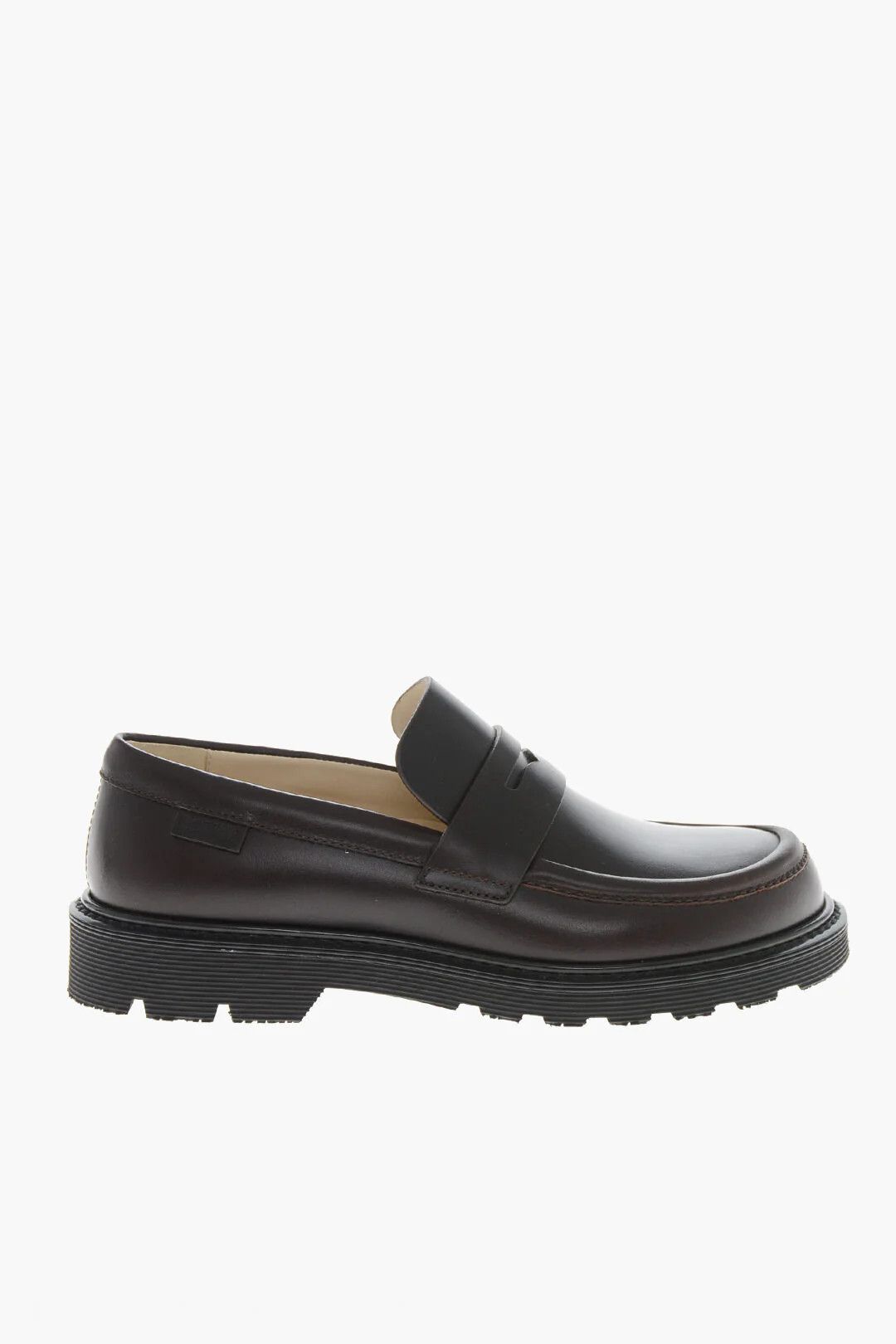 Loewe og1mm0426 Brushed Leather Penny Loafers in Brown Size US 5 / IT 35 - 1 Thumbnail
