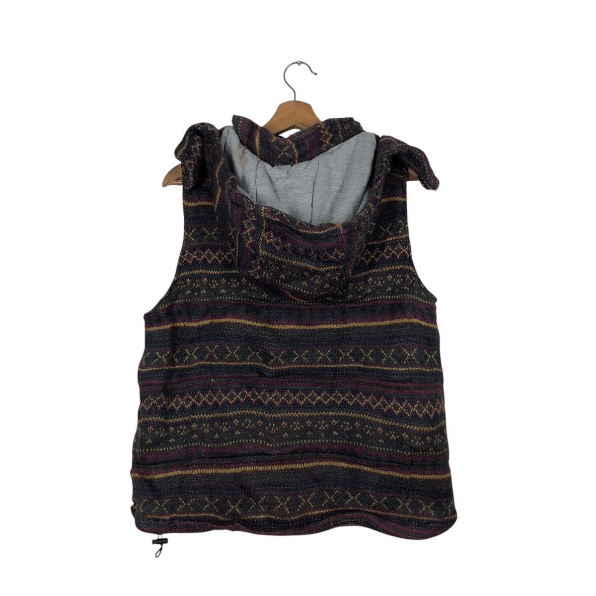 45rpm 📌Vintage Wool Vest Jacket Hoodie Create Barefoot Striped Size US M / EU 48-50 / 2 - 9 Thumbnail