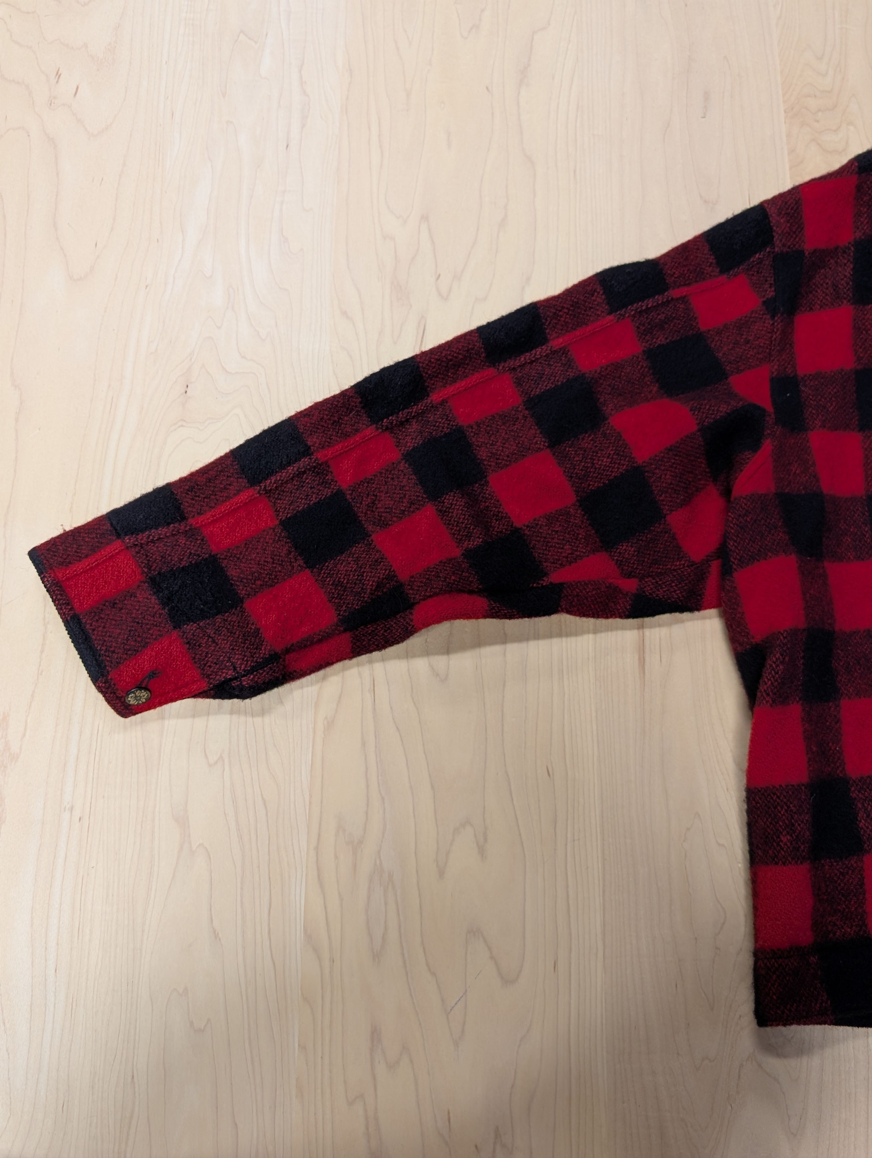 Rosa Rugosa Rosa Rugosa Red & Black Wool Plaid Jacket Size US XXL / EU 58 / 5 - 8 Thumbnail