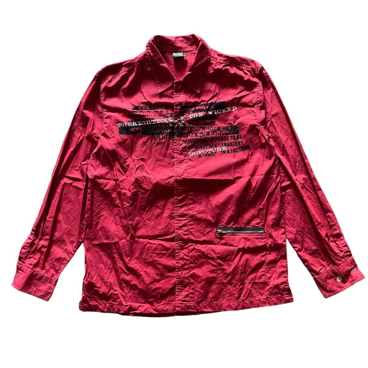 If Six Was Nine 2000's Badger Poem Bondage Zip Shirts Size US L / EU 52-54 / 3 - 1 Thumbnail