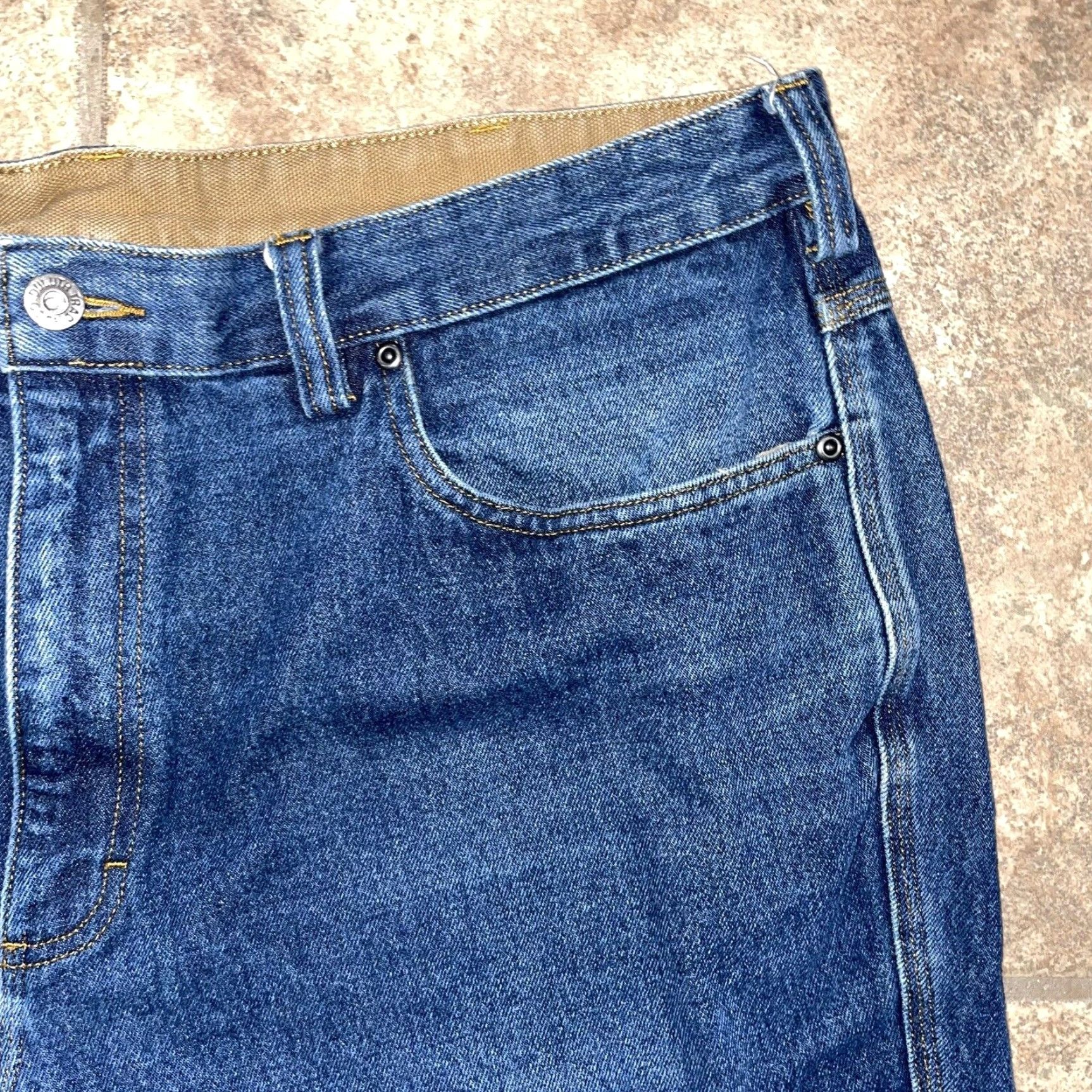 Vintage DULUTH TRADING CO. Men's Straight Leg Blue Jeans Regular Size 40/28 Size US 40 / EU 56 - 2 Thumbnail