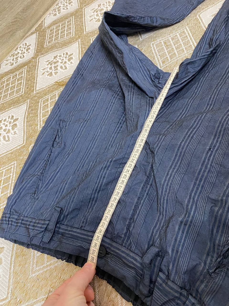 Annette Gortz 🔥 Annette Gortz Baggy Trousers Pants Striped Blue Wide Size 26" / US 2 / IT 38 - 11 Thumbnail