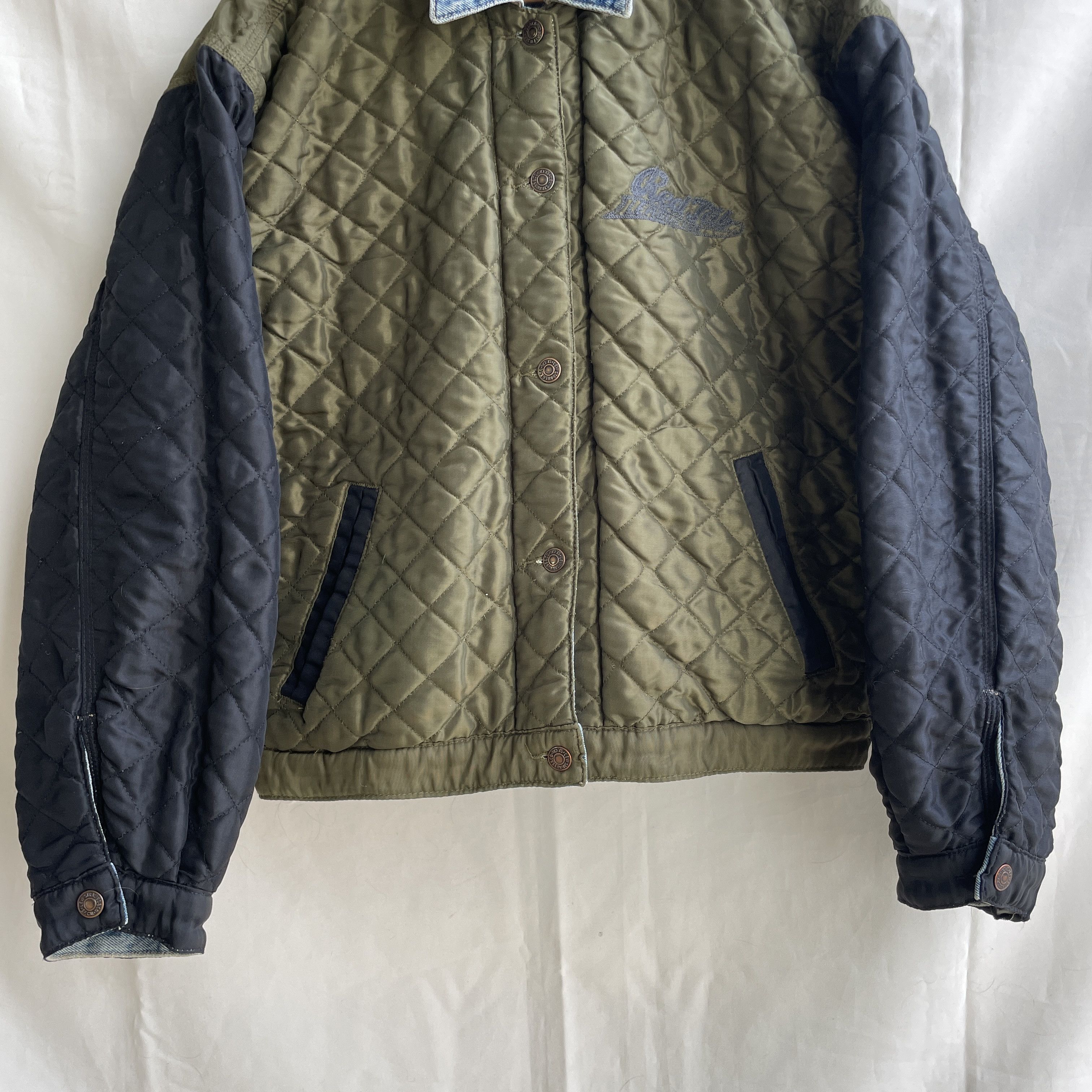 Levi's Levi's VTG 90s Reversible Quilted Chain Stitch Denim Trucker Size US M / EU 48-50 / 2 - 10 Thumbnail