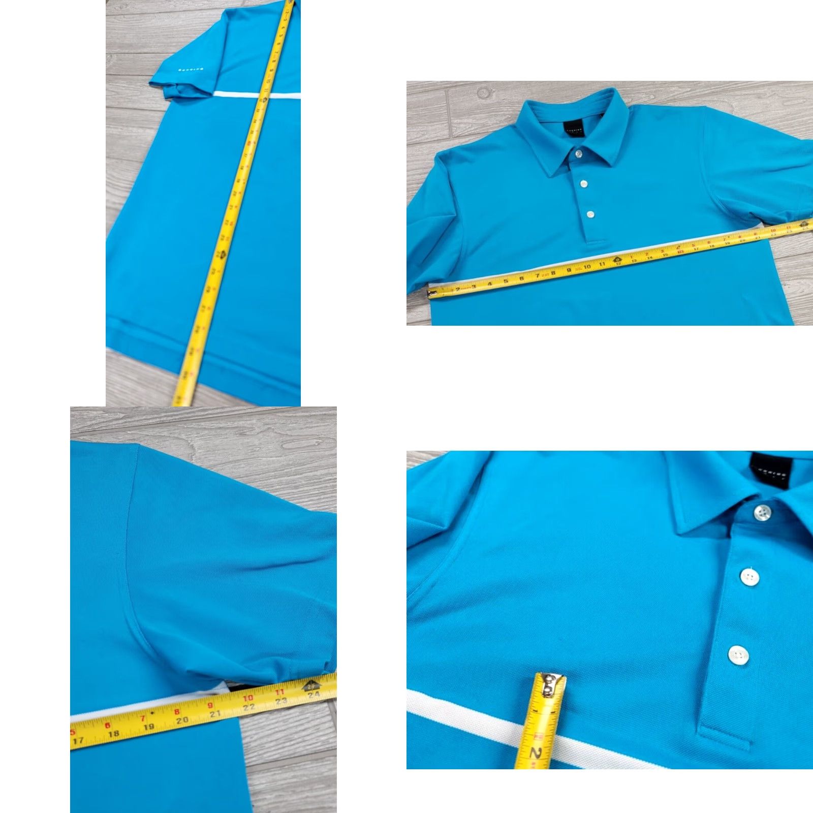 Vintage Dunning Polo Shirt Mens M Blue White Striped Short Sleeve Polo Golf Size US M / EU 48-50 / 2 - 8 Thumbnail