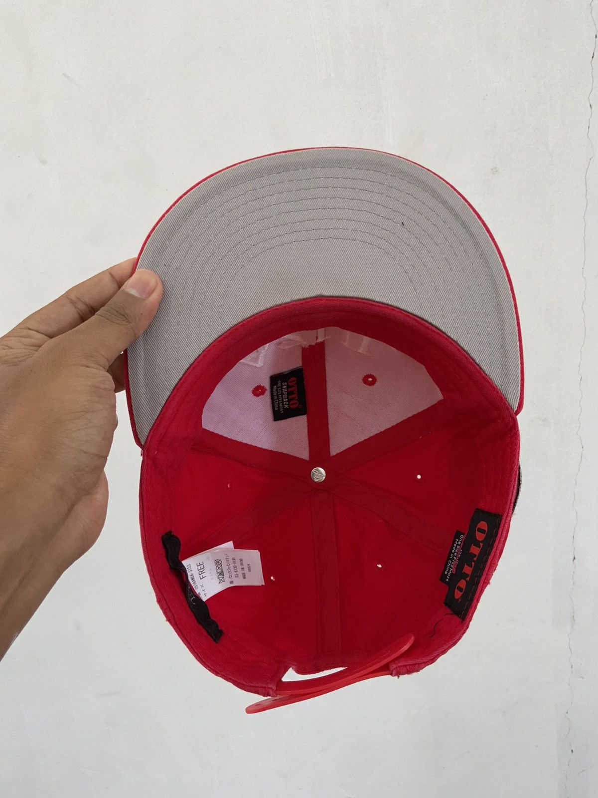 Japanese Brand AZUL by Moussy Otto Red Fade Hat Size ONE SIZE - 12 Thumbnail