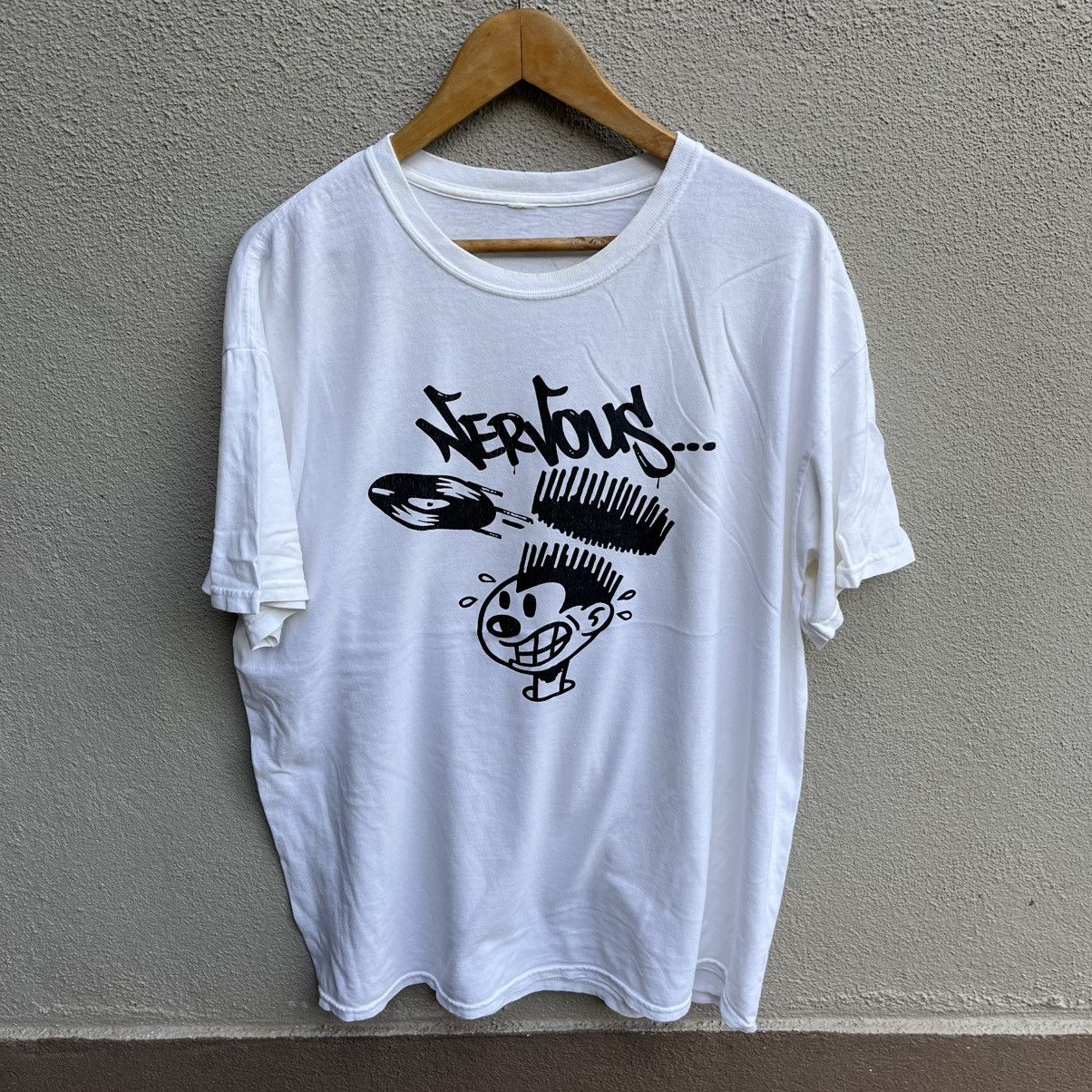 Band Tees NERVOUS RECORDS rap tee dj hip hop Size US XL / EU 56 / 4 - 1 Thumbnail