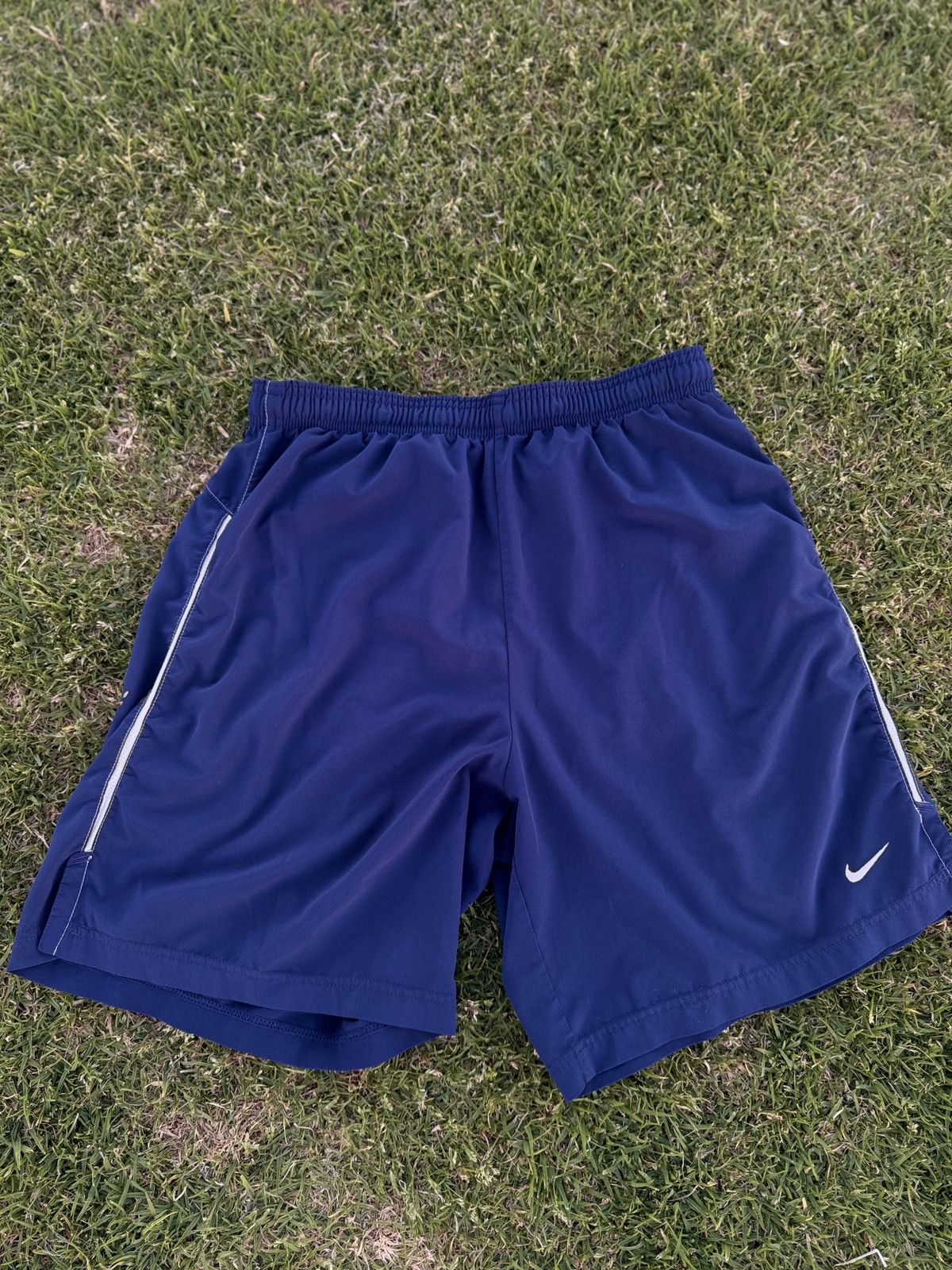 Nike Nike Blue Athletic Performance Shorts Size US 32 / EU 48 - 4 Thumbnail