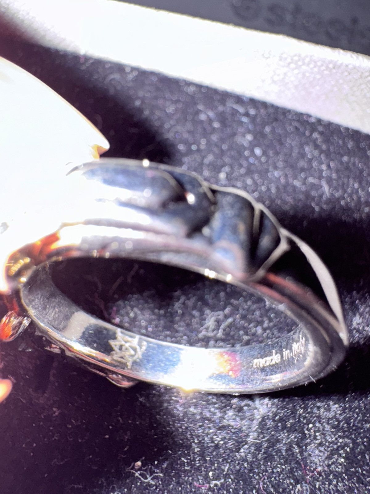 Alexander McQueen ALEXANDER MCQUEEN Silver Textured Skull Ring Size ONE SIZE - 9 Thumbnail