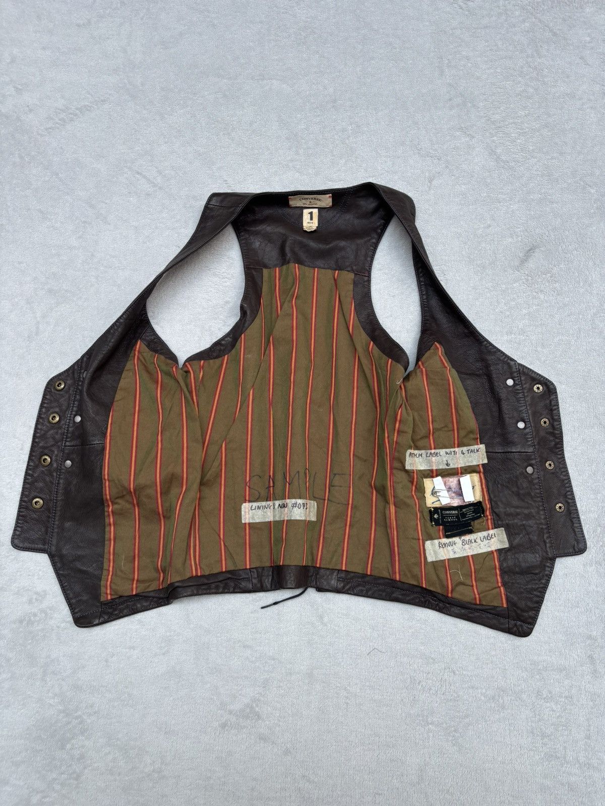 Converse Napoleon Corset Leather Vest Size XS / US 0-2 / IT 36-38 - 11 Thumbnail